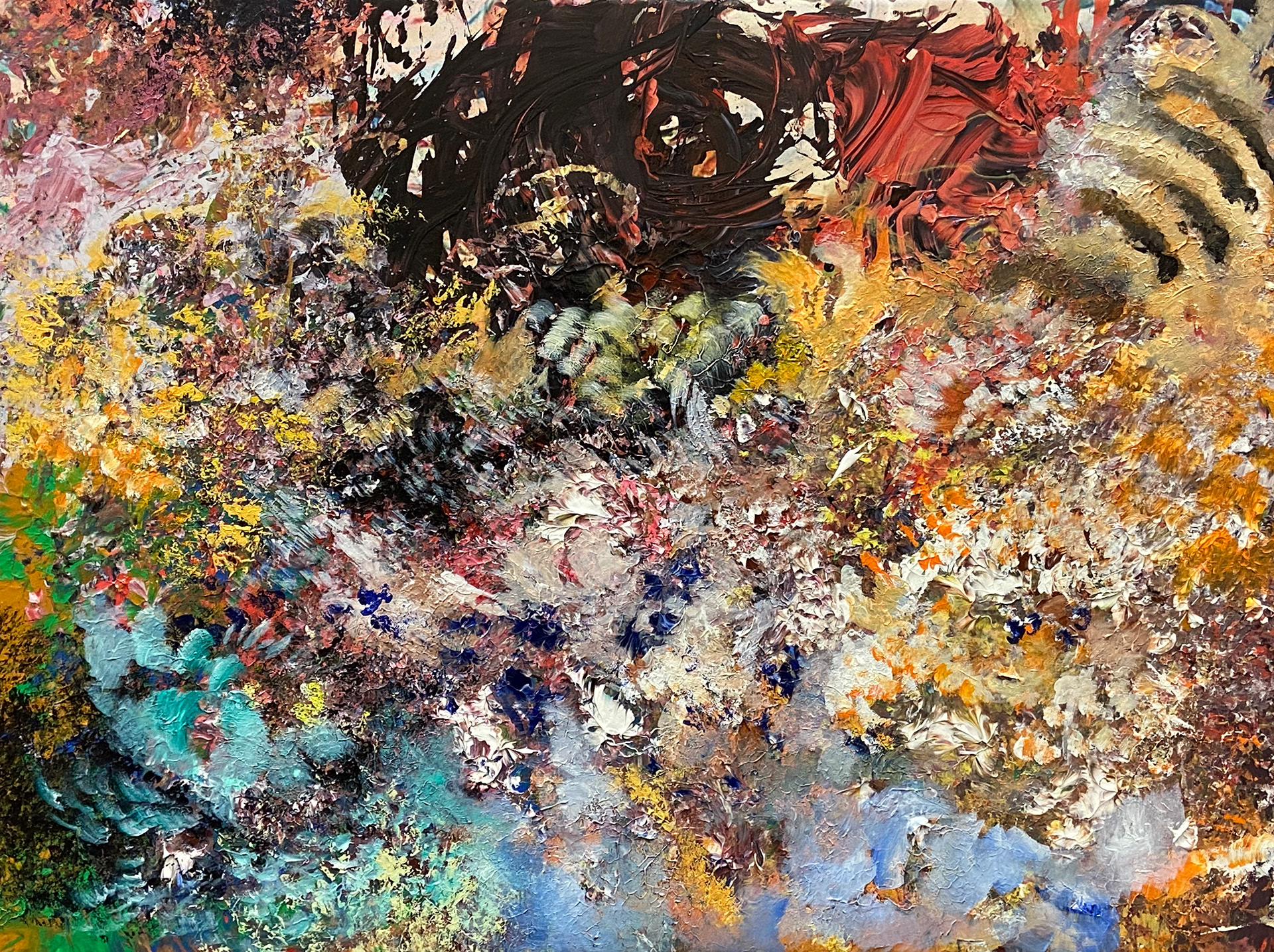 Creation, acrylic on canvas