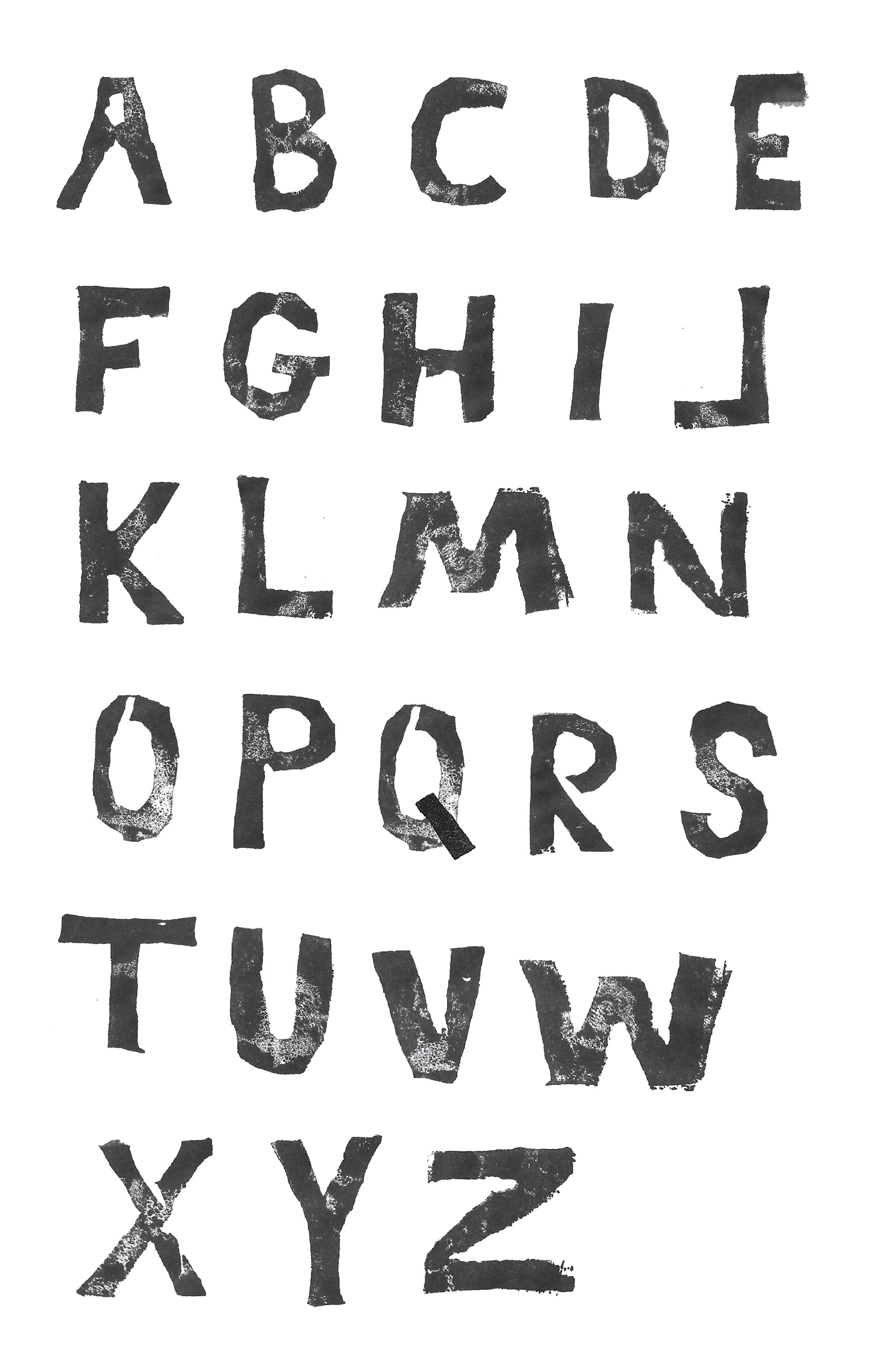 Handmade Wood Block Type