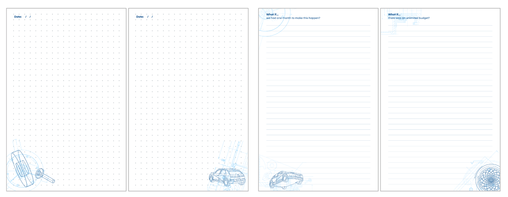 Perforated Dotted and Lined Inner Pages