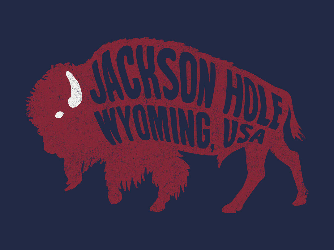 Jackson Hole Resort Tee, custom design by me.