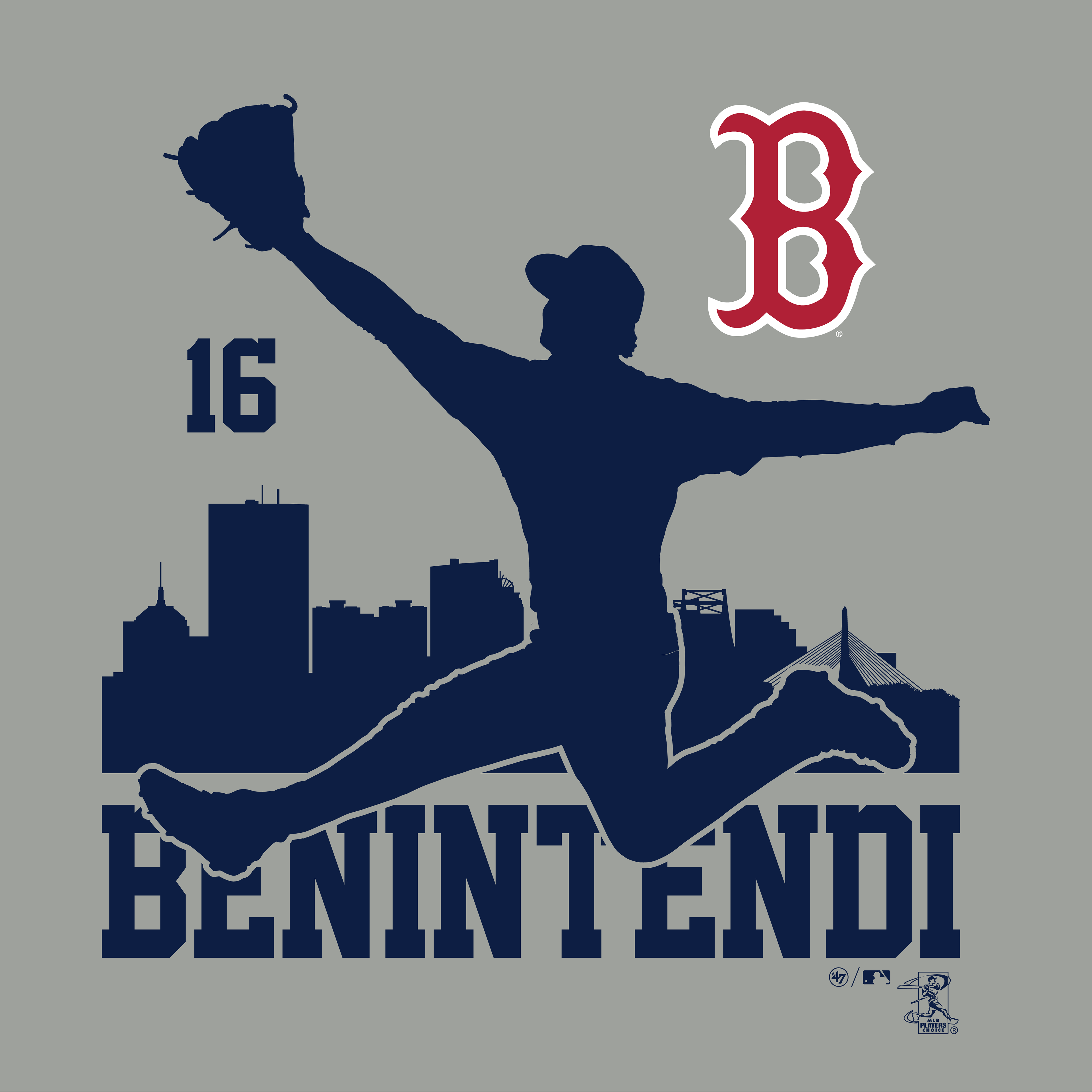 City Skyline MLB Player Silhouette Tee, broken out in the top players from most MLB teams. I was responsible for tracing accurate city skylines as well as drawing the player silhouettes.