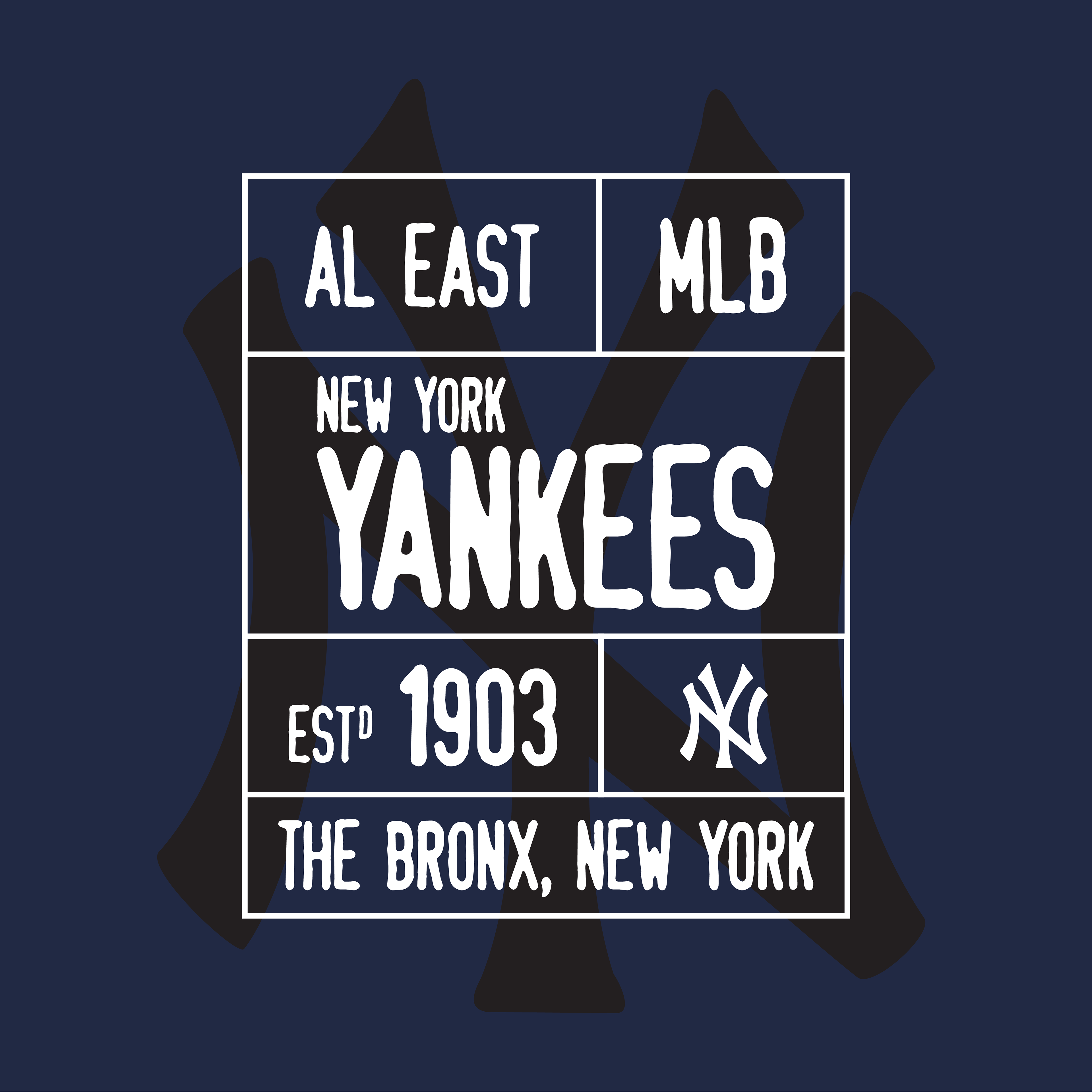 Unused Yankees Graphic, custom tee by me.