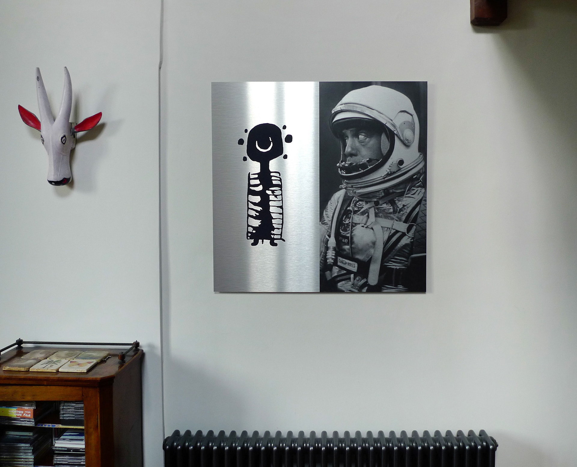 Untitled III (Space) on aluminium panel