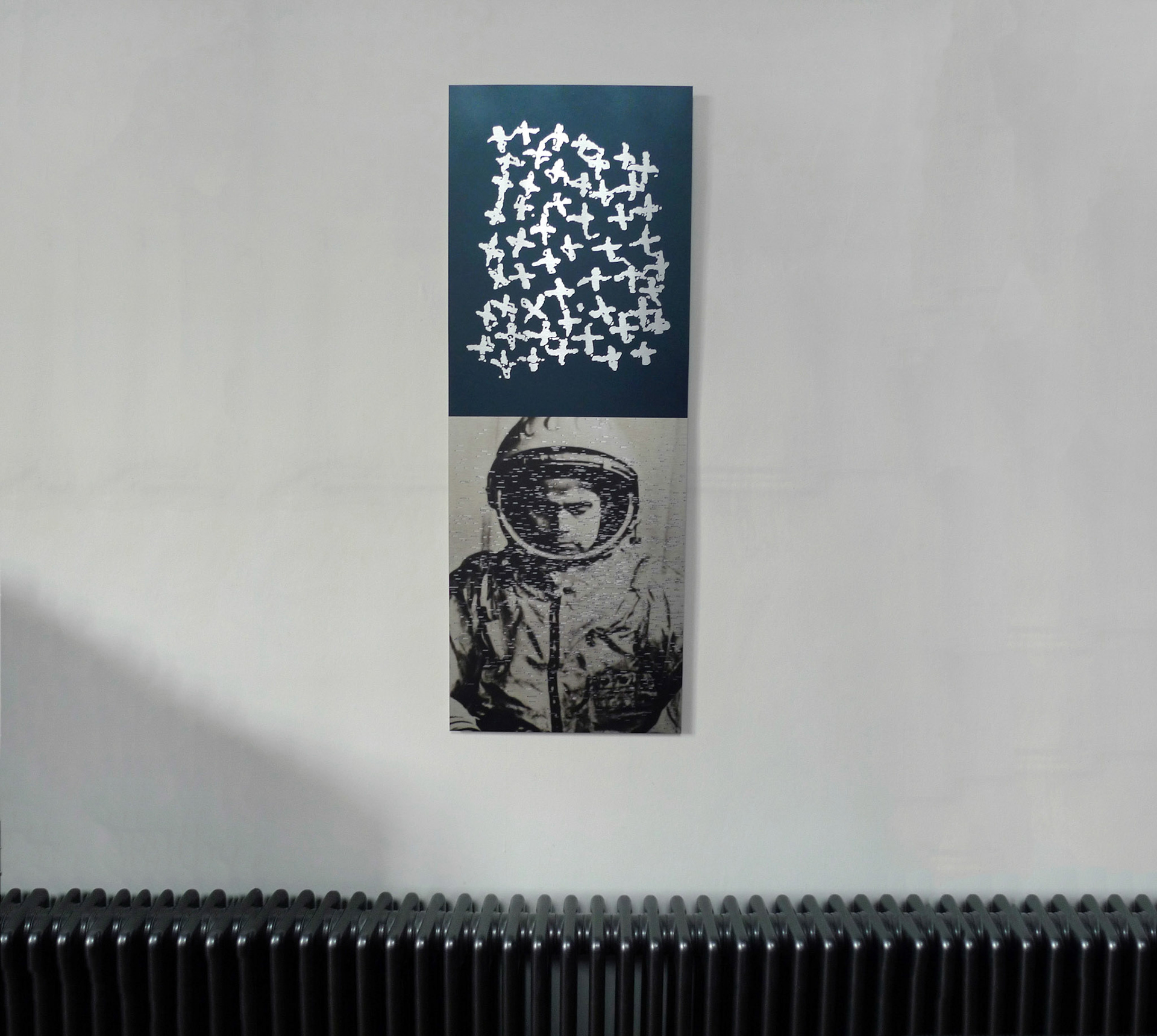 Untitled VI (Space) on aluminium panel