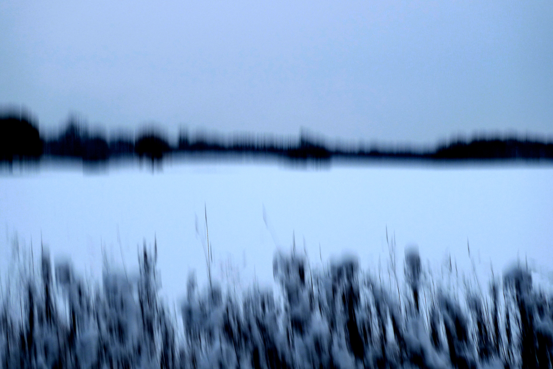 Crow Lake. Photography, mixed media on Arches Aquarelle rag. 31 x 55 cm