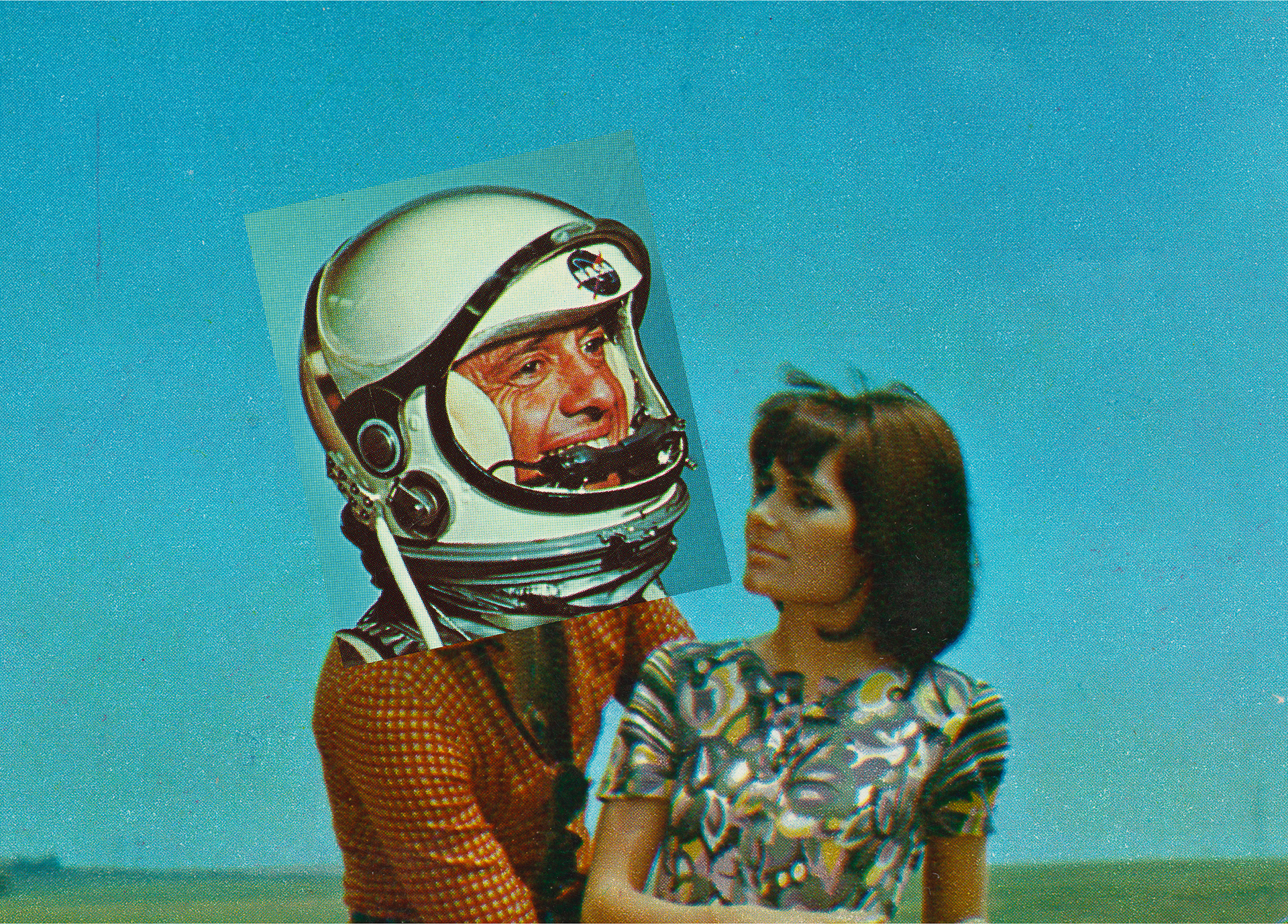 Helmet. Mixed media. Archival pigment print on Arches 88. 35 x 50 cm