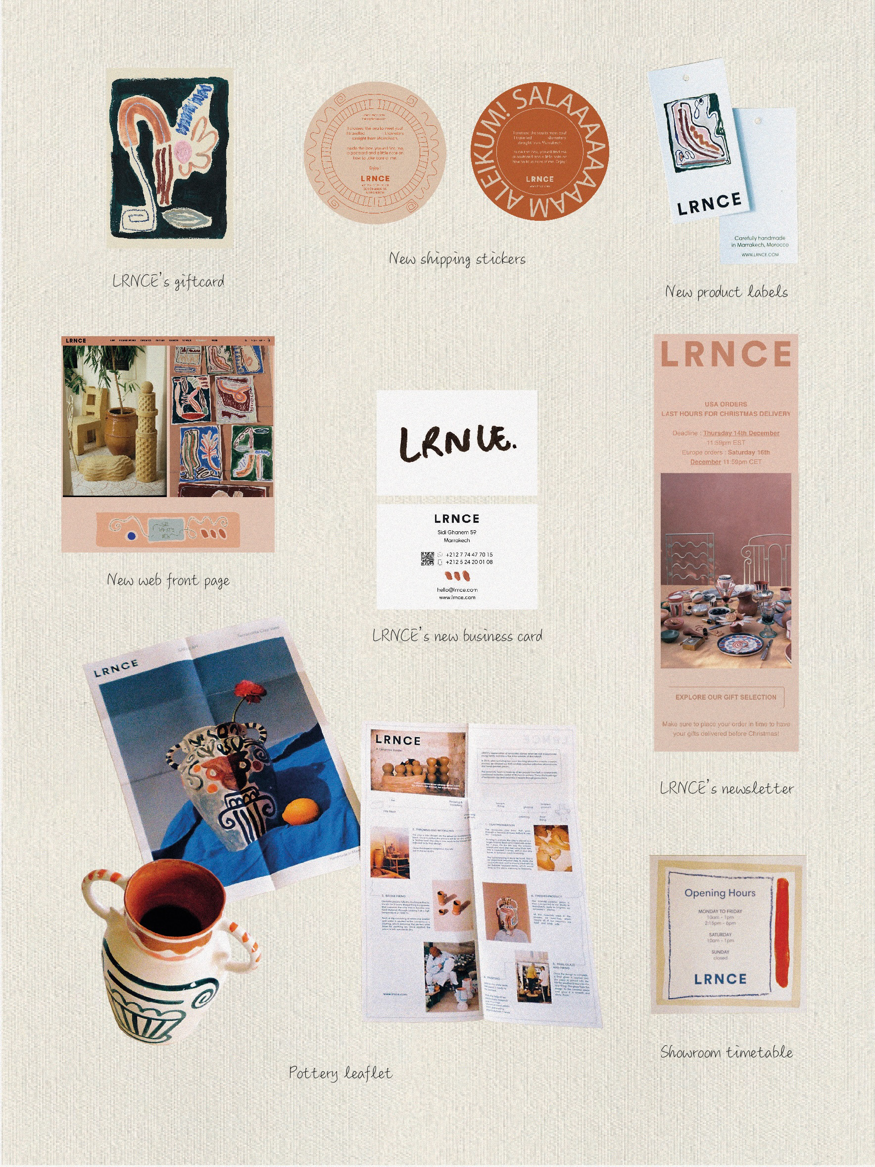 Various identity and visual communication produced for the brand