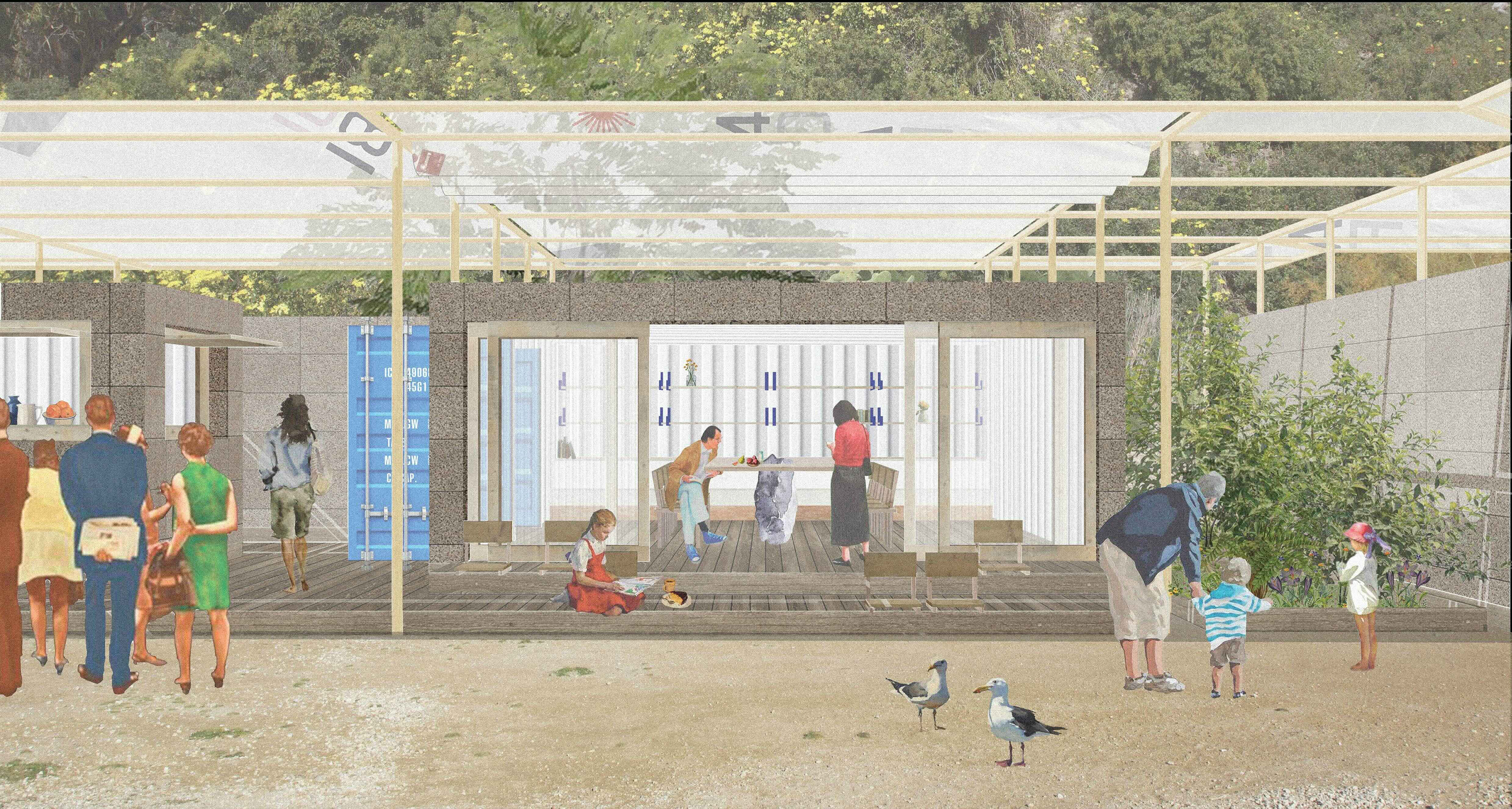 Exterior view of the new Nautical Café