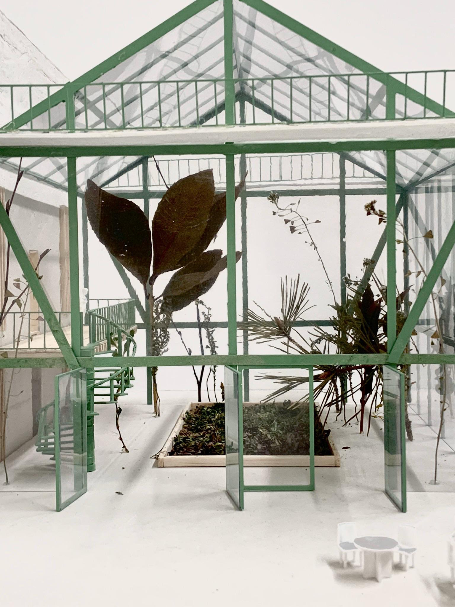 1:50 model - Outside view of the main greenhouse / ©B.Coulon