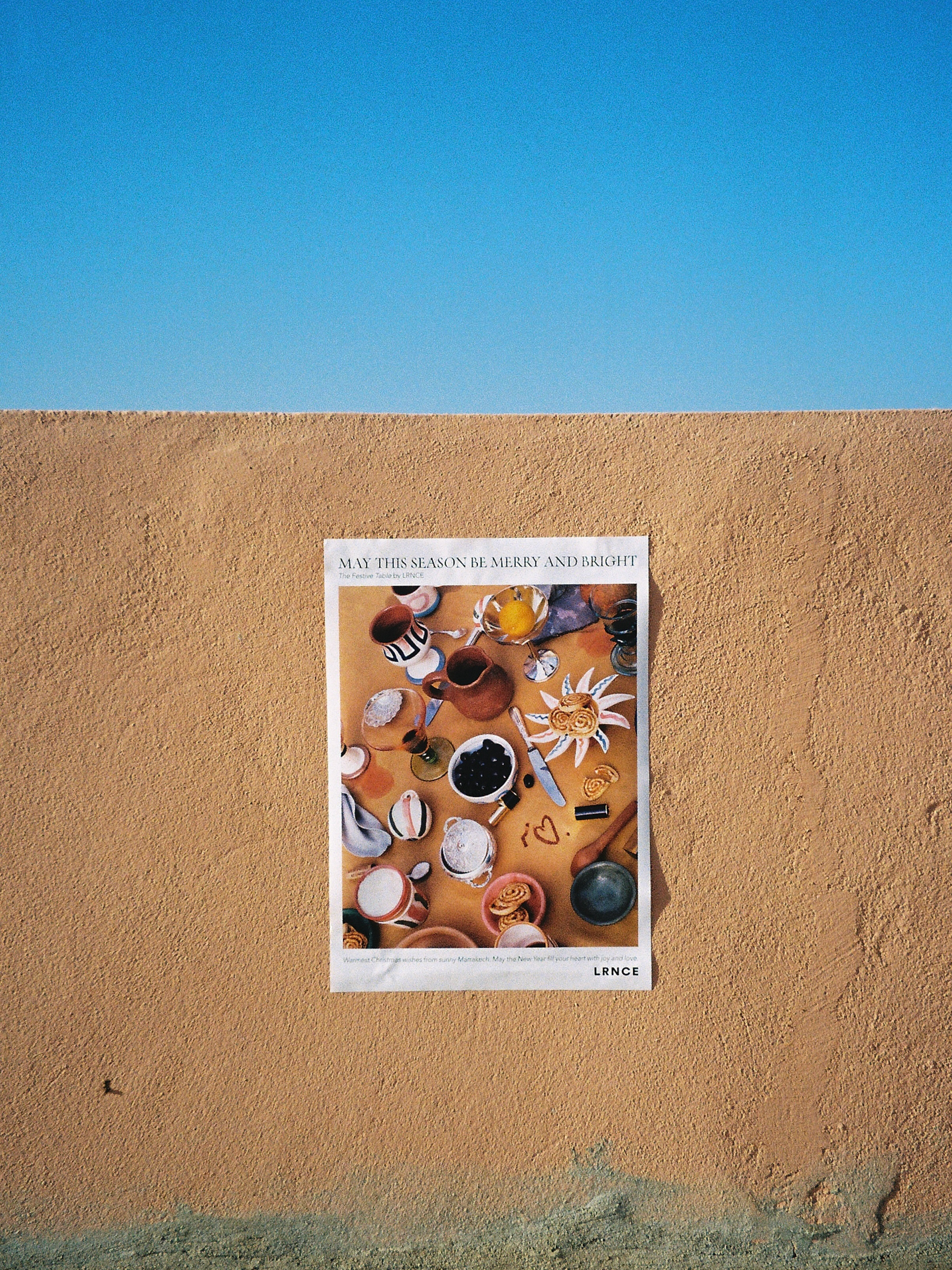 Christmas card, as a poster. Sent to all clients