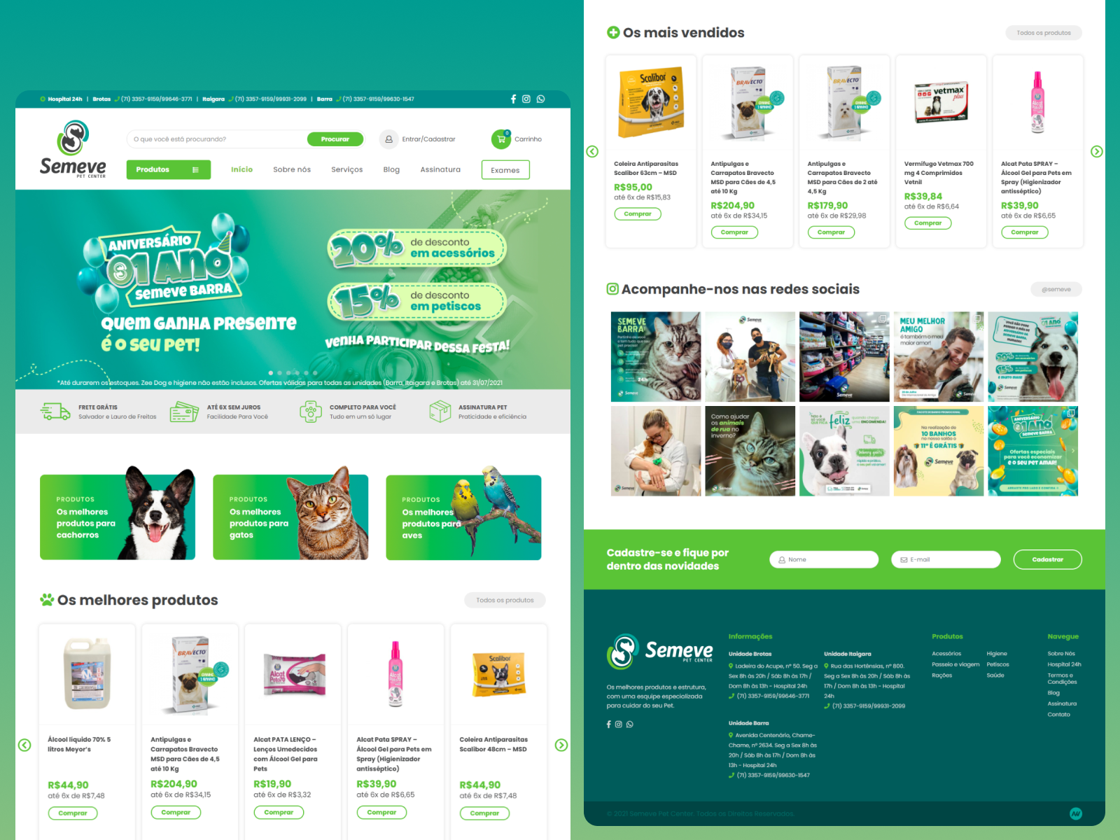 Ecommerce | Semeve - Pet Center - semeve.com.br