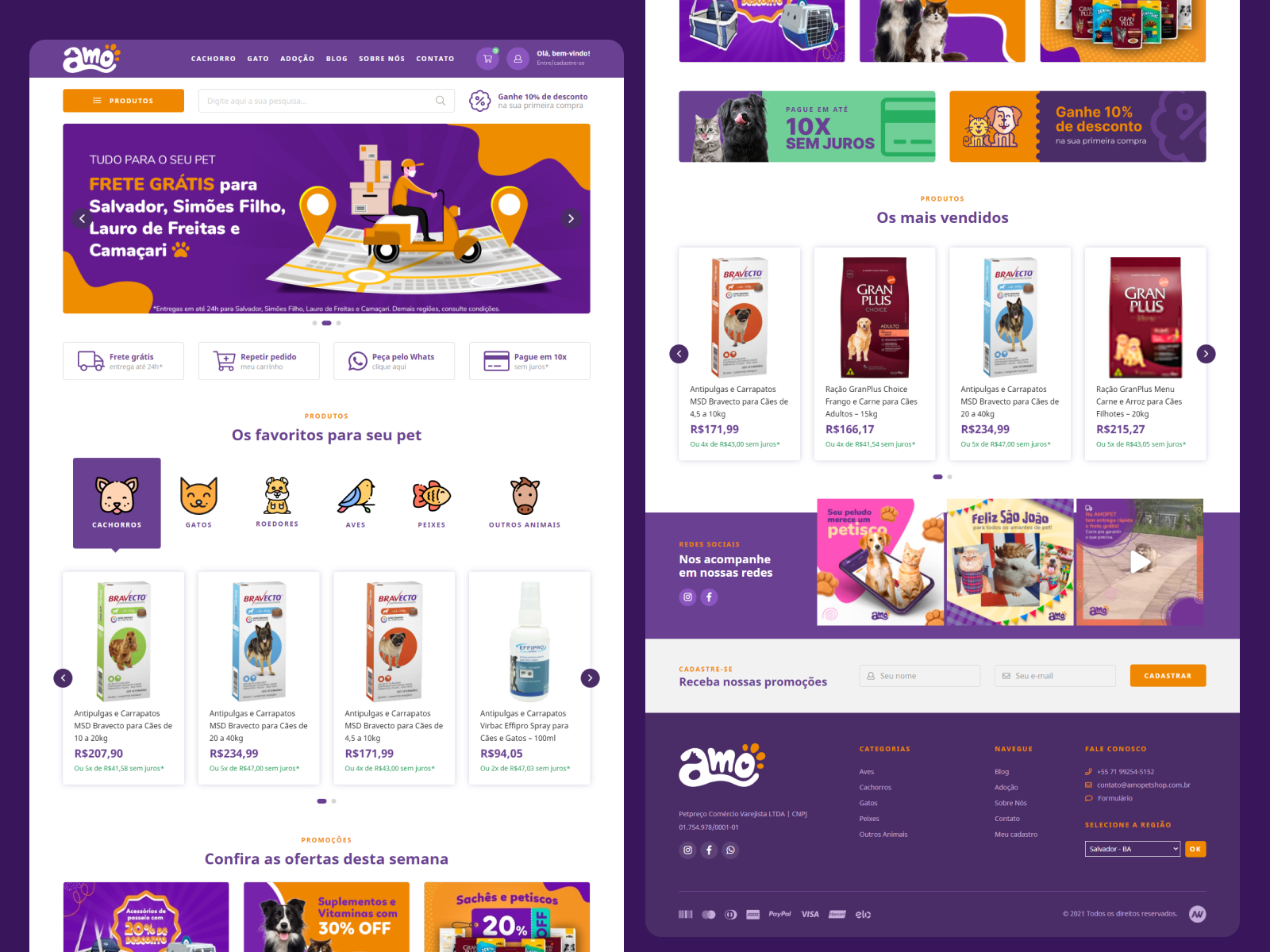 Ecommerce - AmoPetshop.com.br