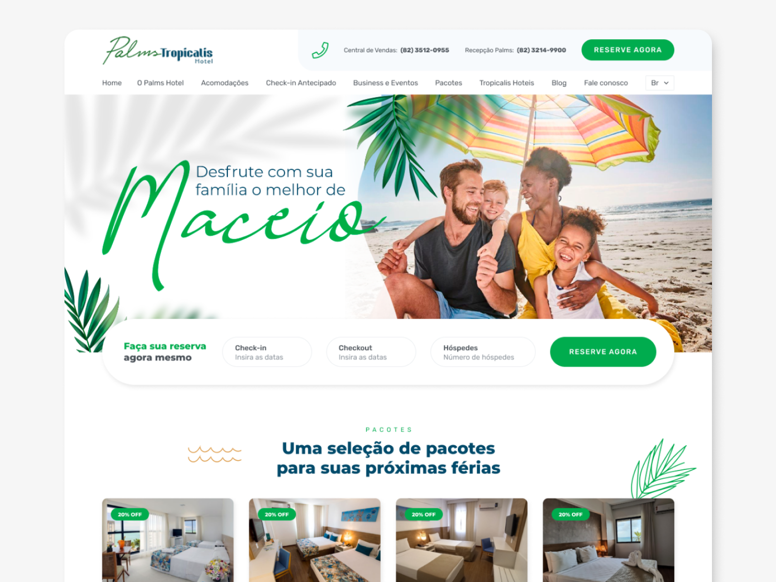 Website - Tropicalis Hoteis tropicalis.com.br