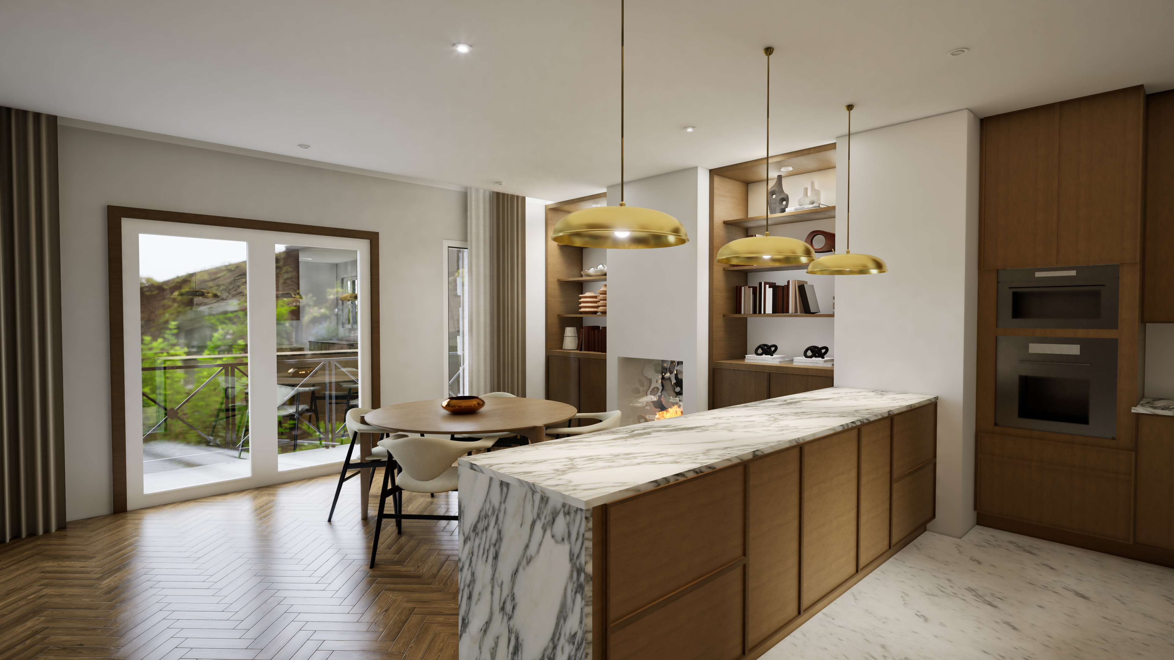 Kitchen and Dining room