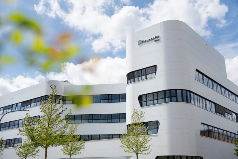 Hochwertige Gebäudefotografie des Fraunhofer MEVIS Gebäudes, Architektur: Haslob Kruse + Partner