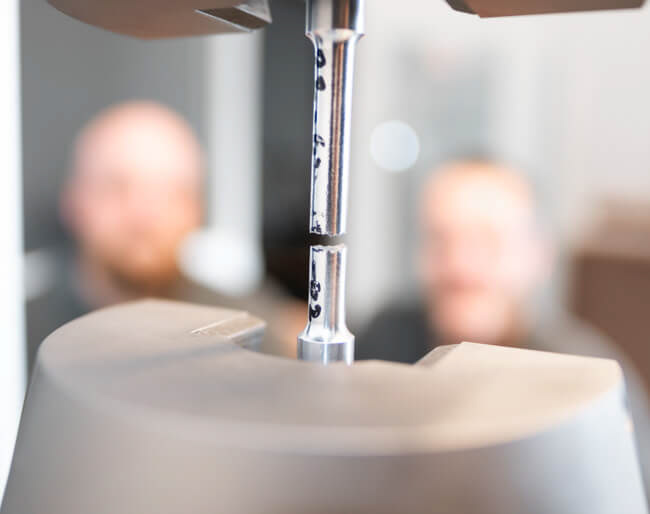 Detailaufnahme Materialprüfung