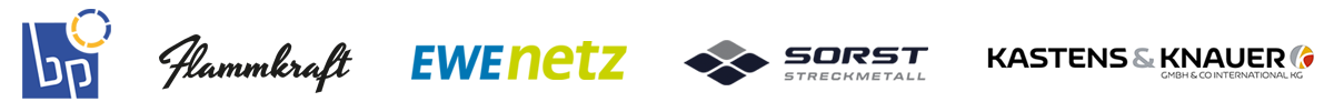 Auszug aus Philipp Eigners Kundenliste: Bruns+Partner, EWE Netz, Flammkraft, KUKA Assembly & Test, u.v.m.