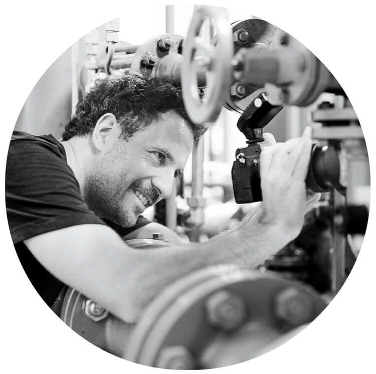 Businessfotograf Philipp Eigner bei der Arbeit