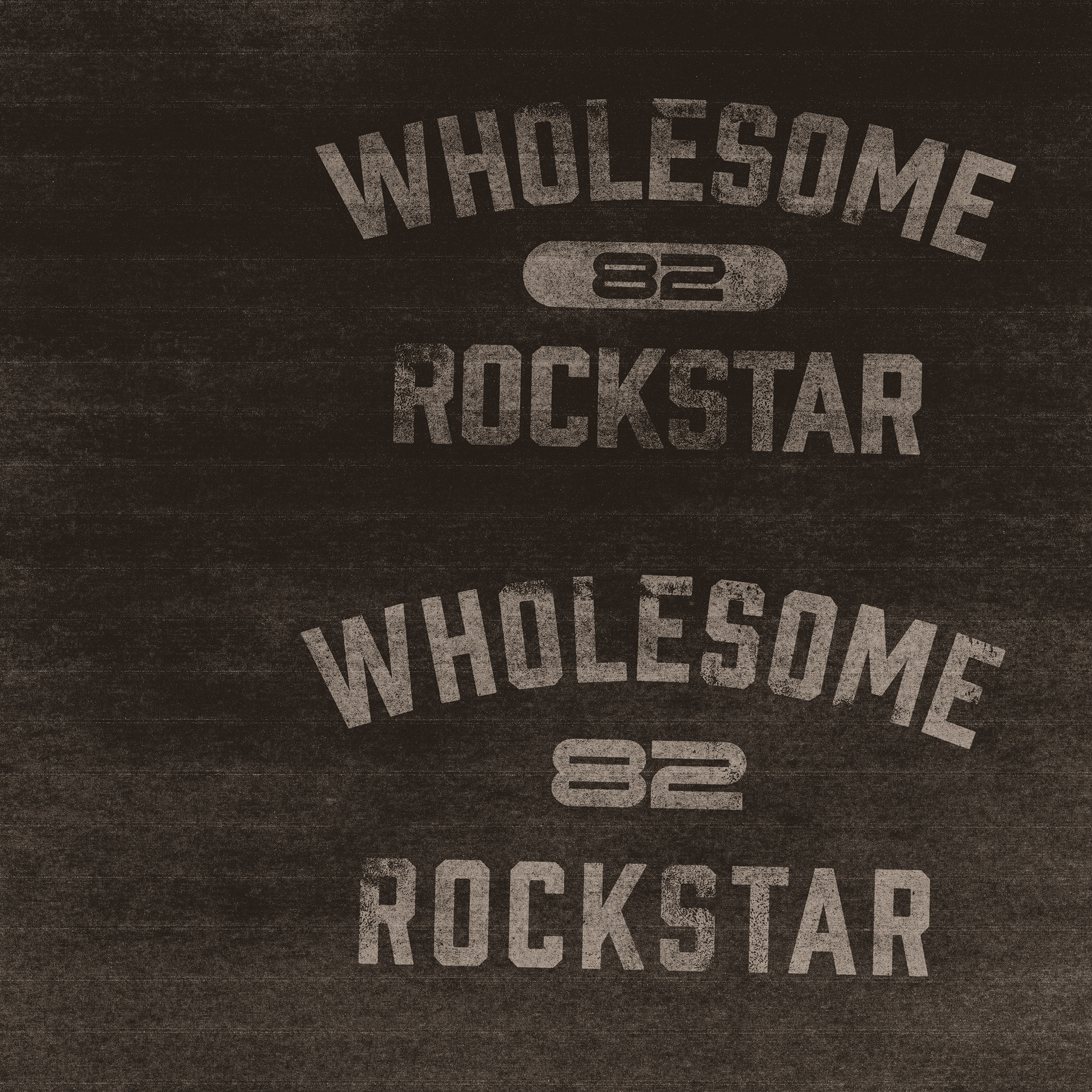 Type design for Malcolm Todd's 'Wholesome Rockstar' brand and Jimmy Kimmel performance