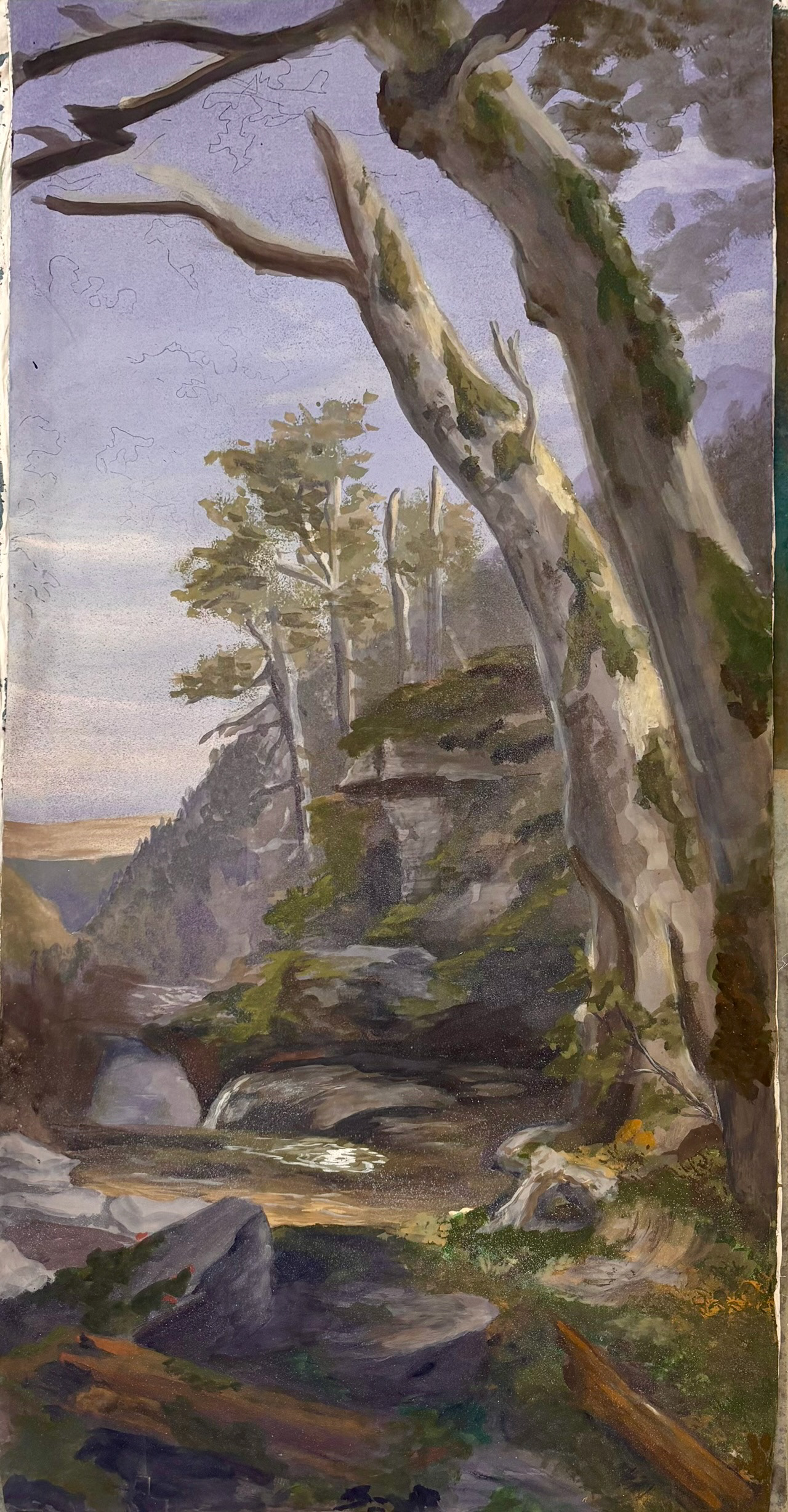 Asher Brown Durand , Organics Final 4'x8' Muslin Canvas