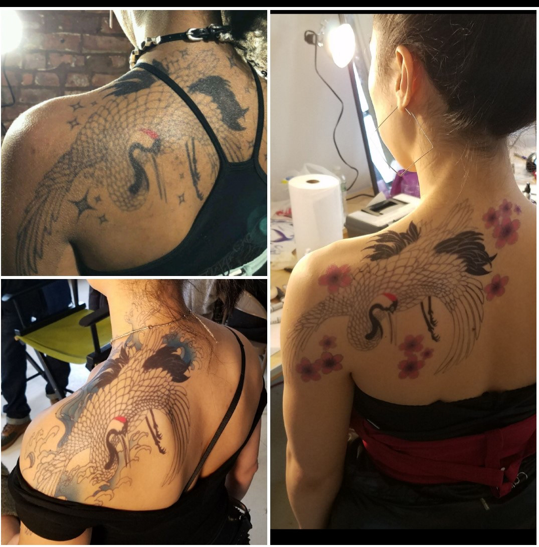 Crane sisters tattoos from Iron Fist