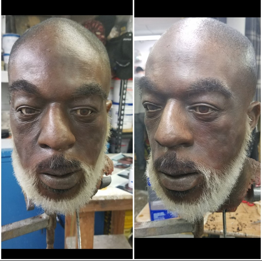 Dummy head from Luke Cage