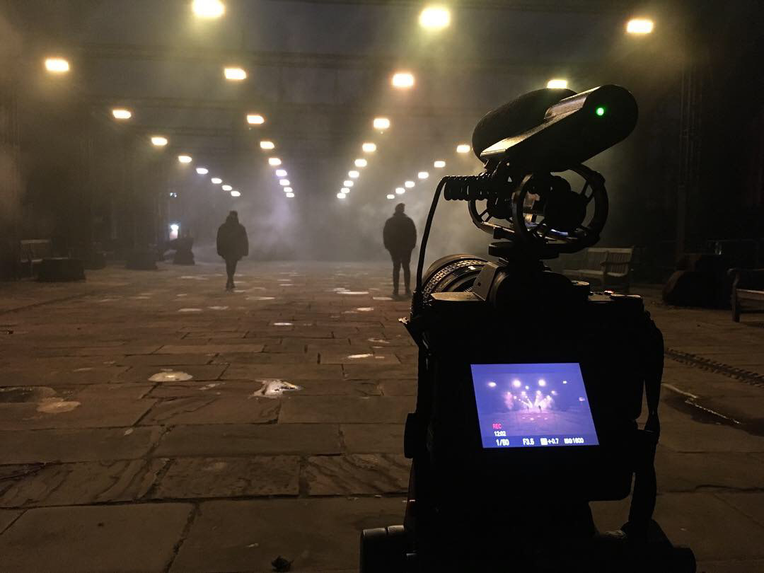 Filming Sunrise rehearsal