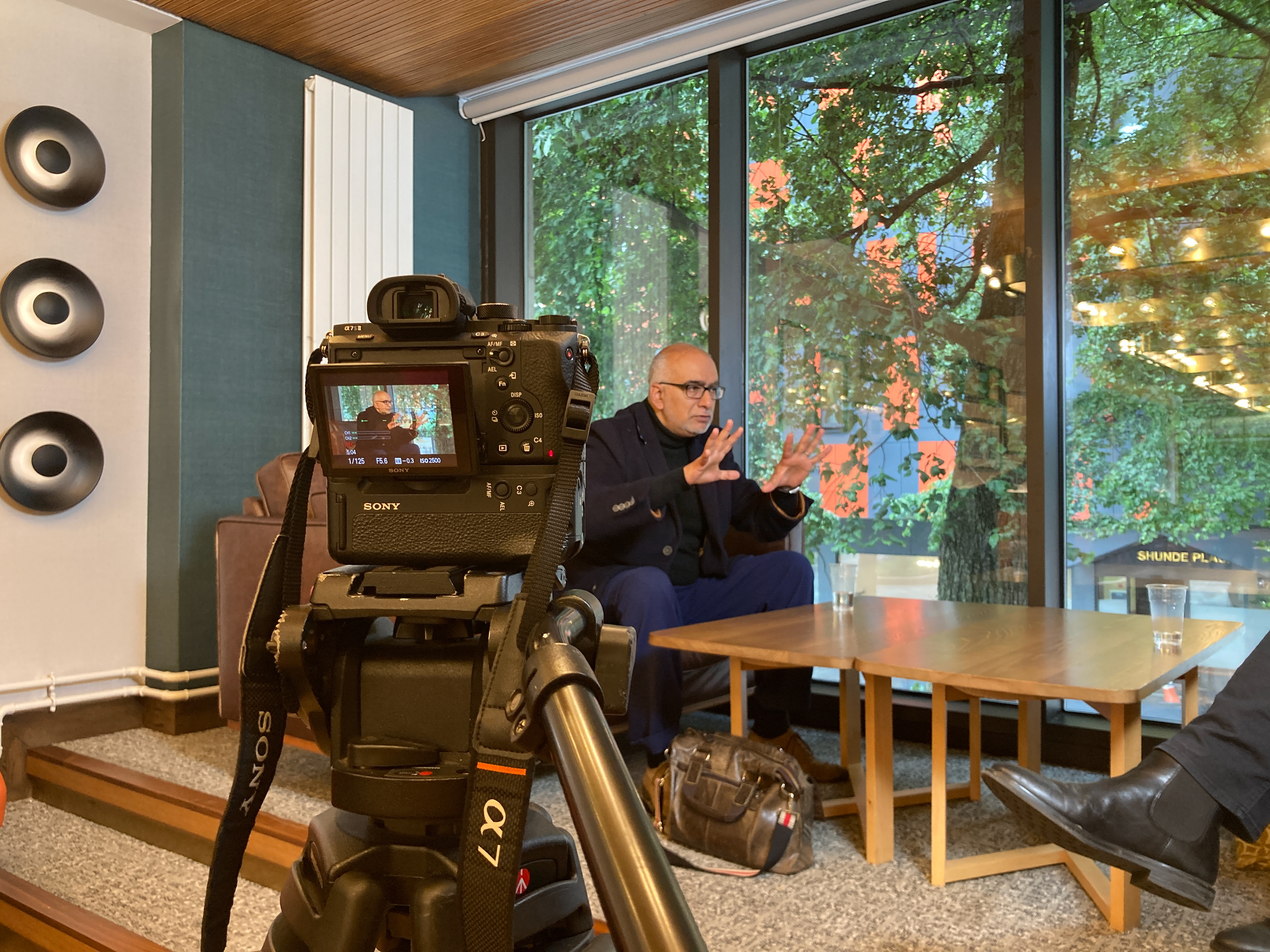 Filming an Interview with Iqbal Khan for Original Theatre