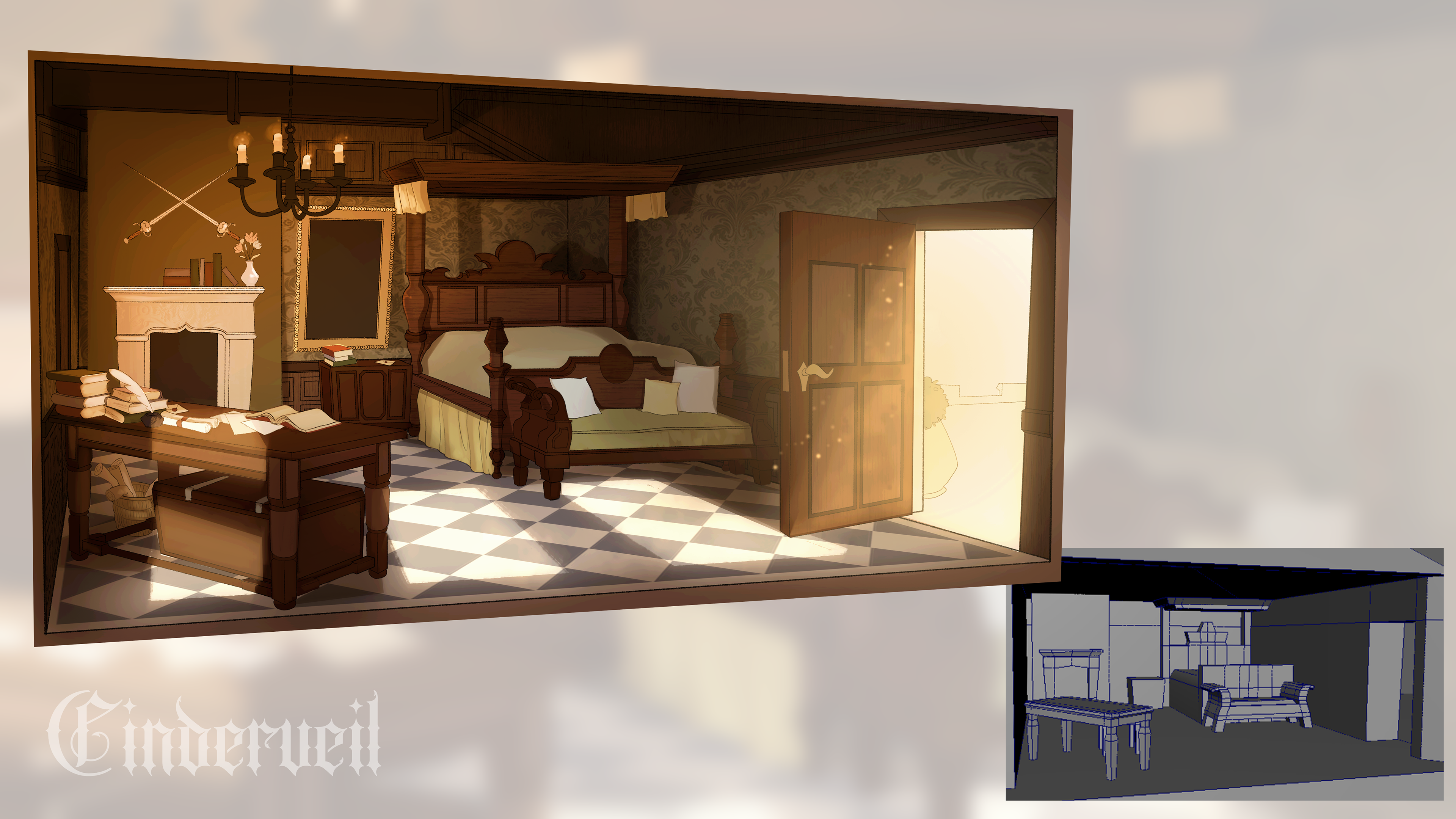 CONCEPT - Cavendish's bedroom