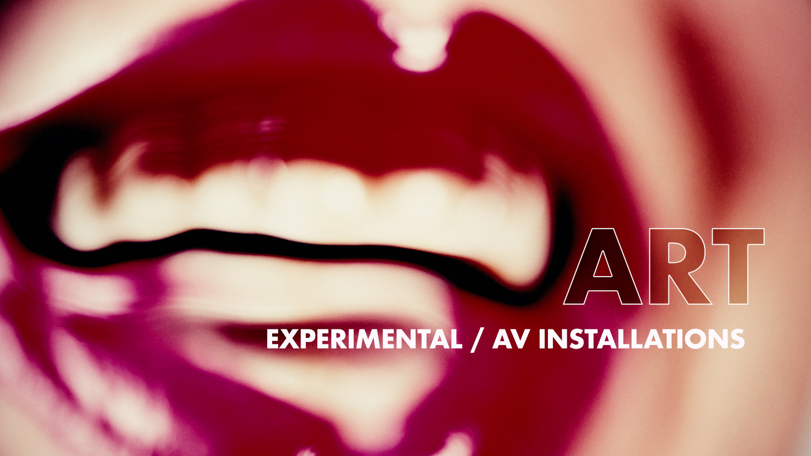 Close-up still from an experimental short film by Stefanie Sixt — abstract, painterly image of an open mouth in deep red and pink tones. Category: Experimental Films & AV Installations.