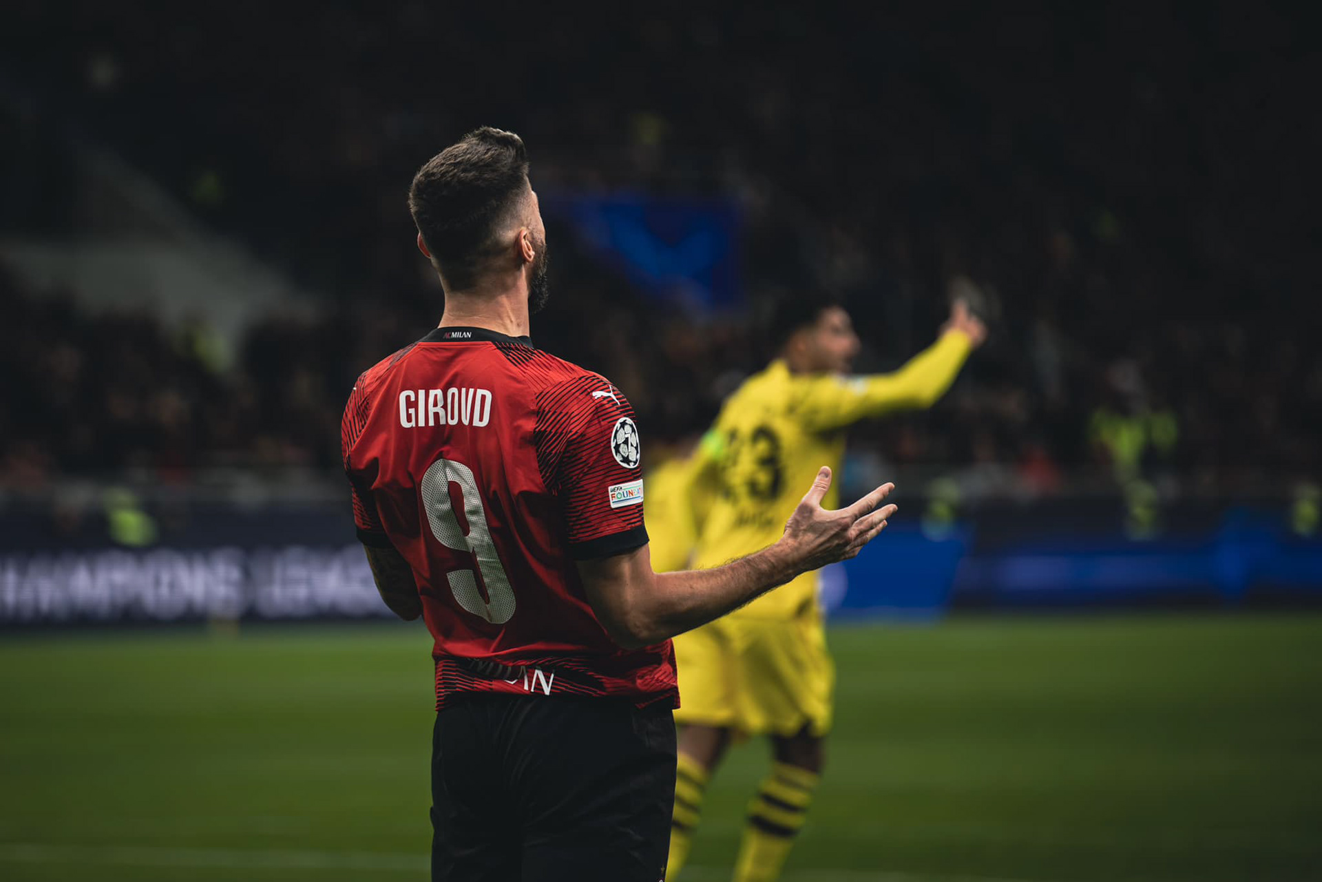 Giruod, AC MILAN - BORUSSIA DORTMUND (Champions League)