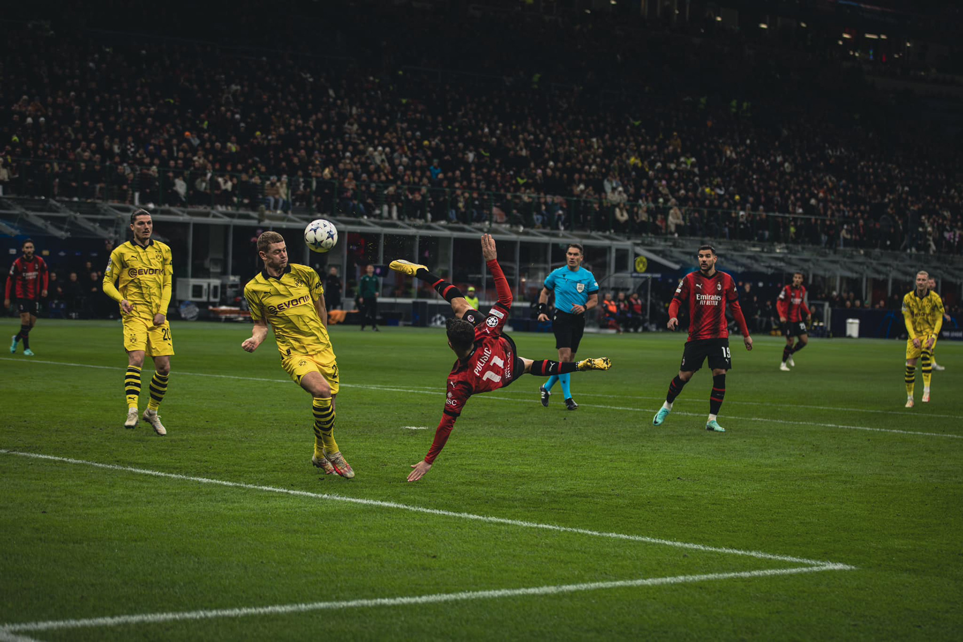 Pulisic, AC MILAN - BORUSSIA DORTMUND (Champions League)