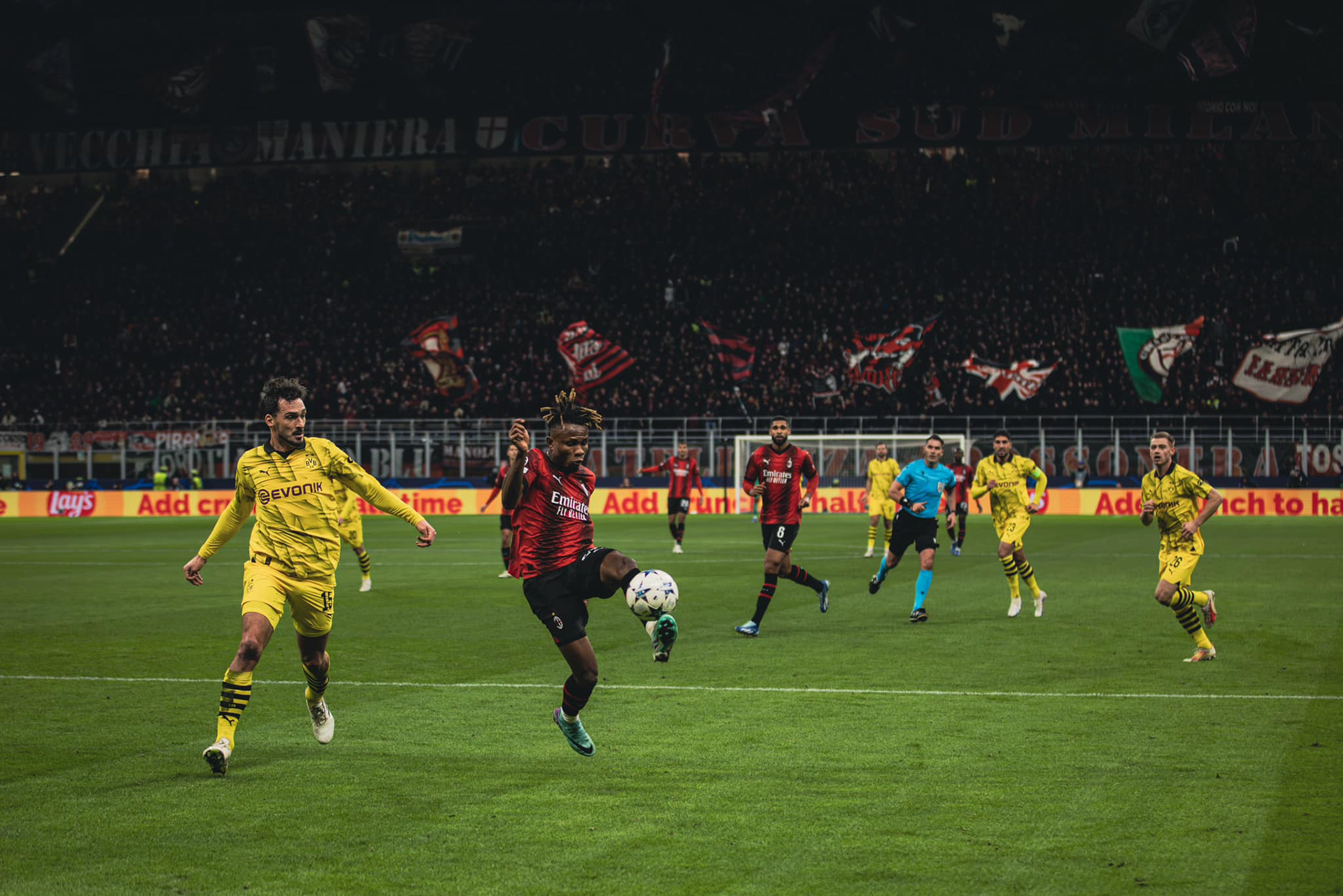 Chukwueze, AC MILAN - BORUSSIA DORTMUND (Champions League)