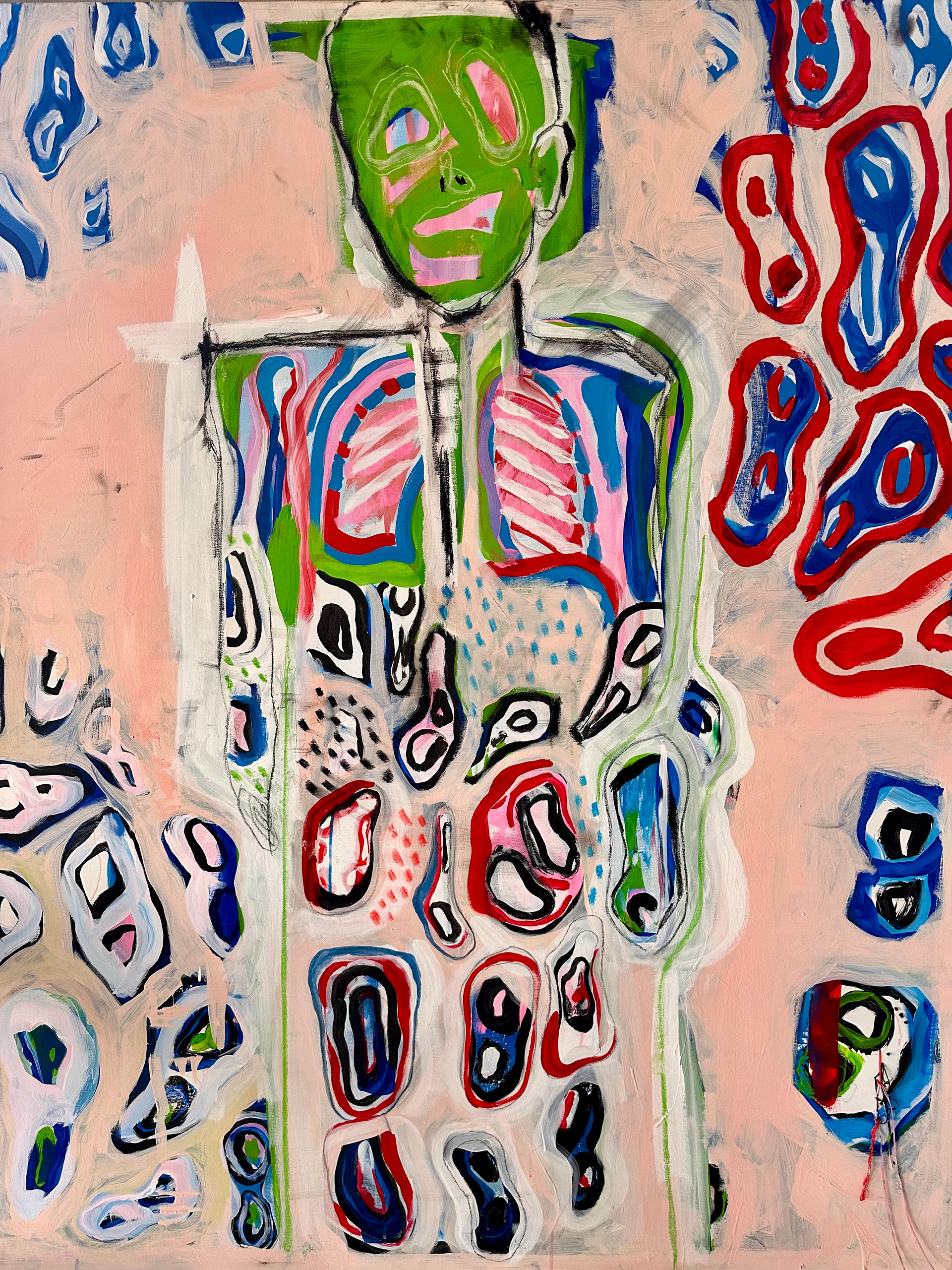 "Untitled" Acrylic and Oil on canvas, 2022