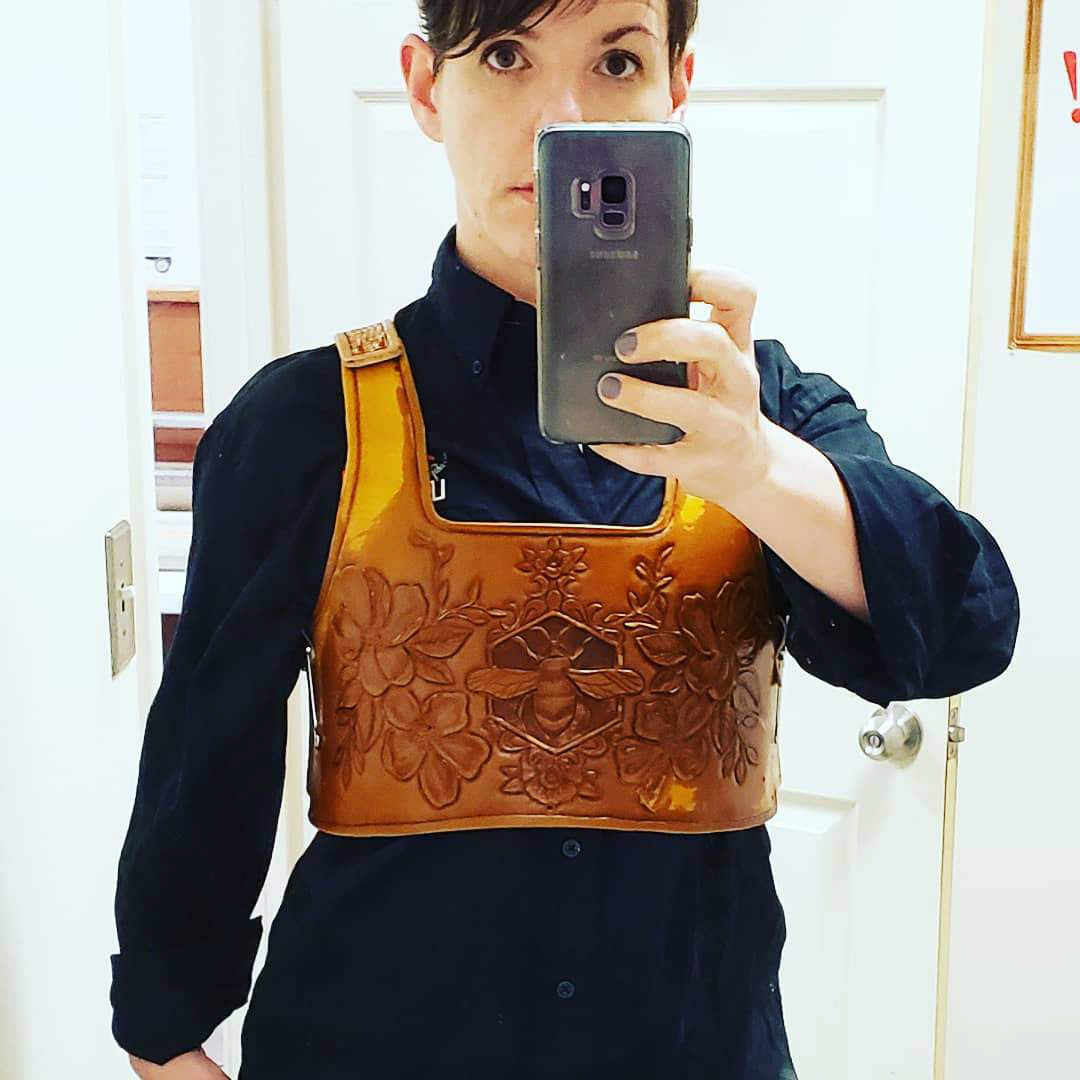 Wet forming the chest plate