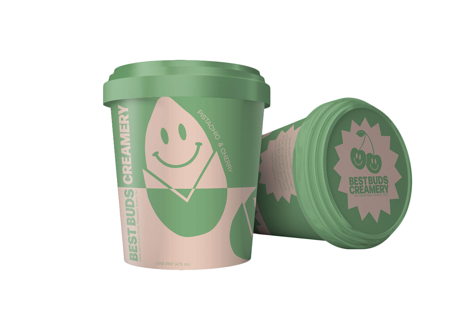 Pistachio & Cherry Ice Cream Pint