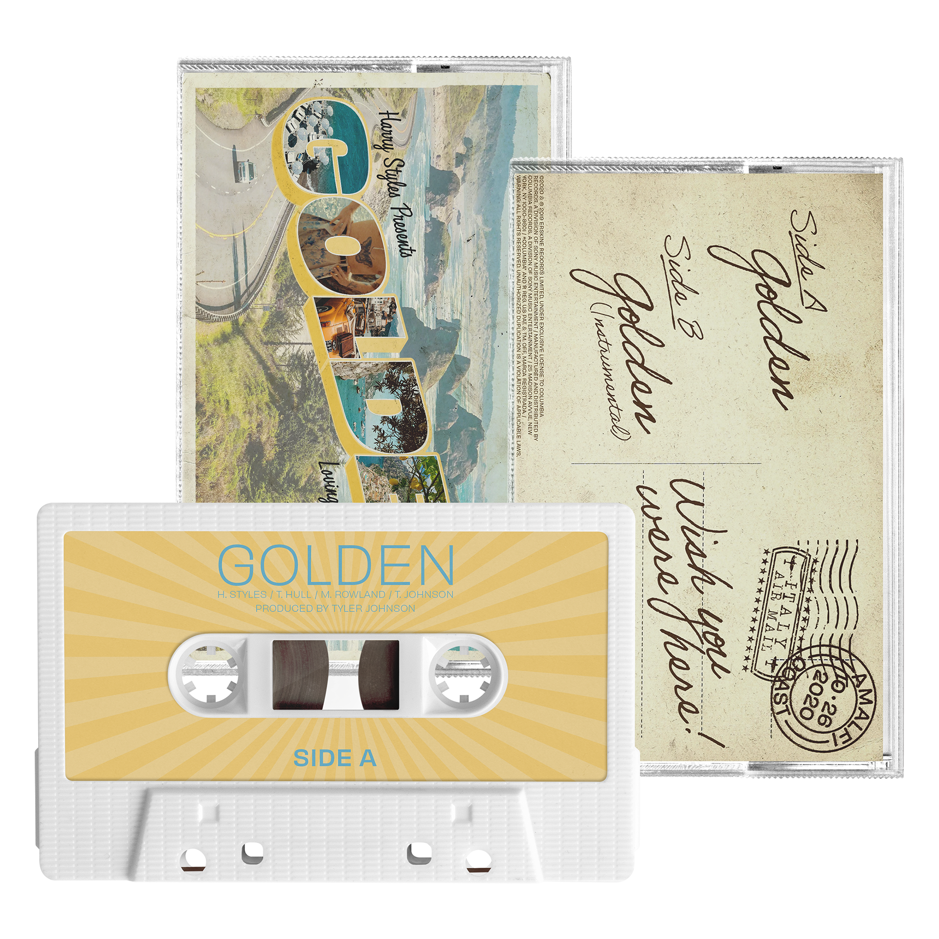 Cassette Tape Case Front & Back and Tape