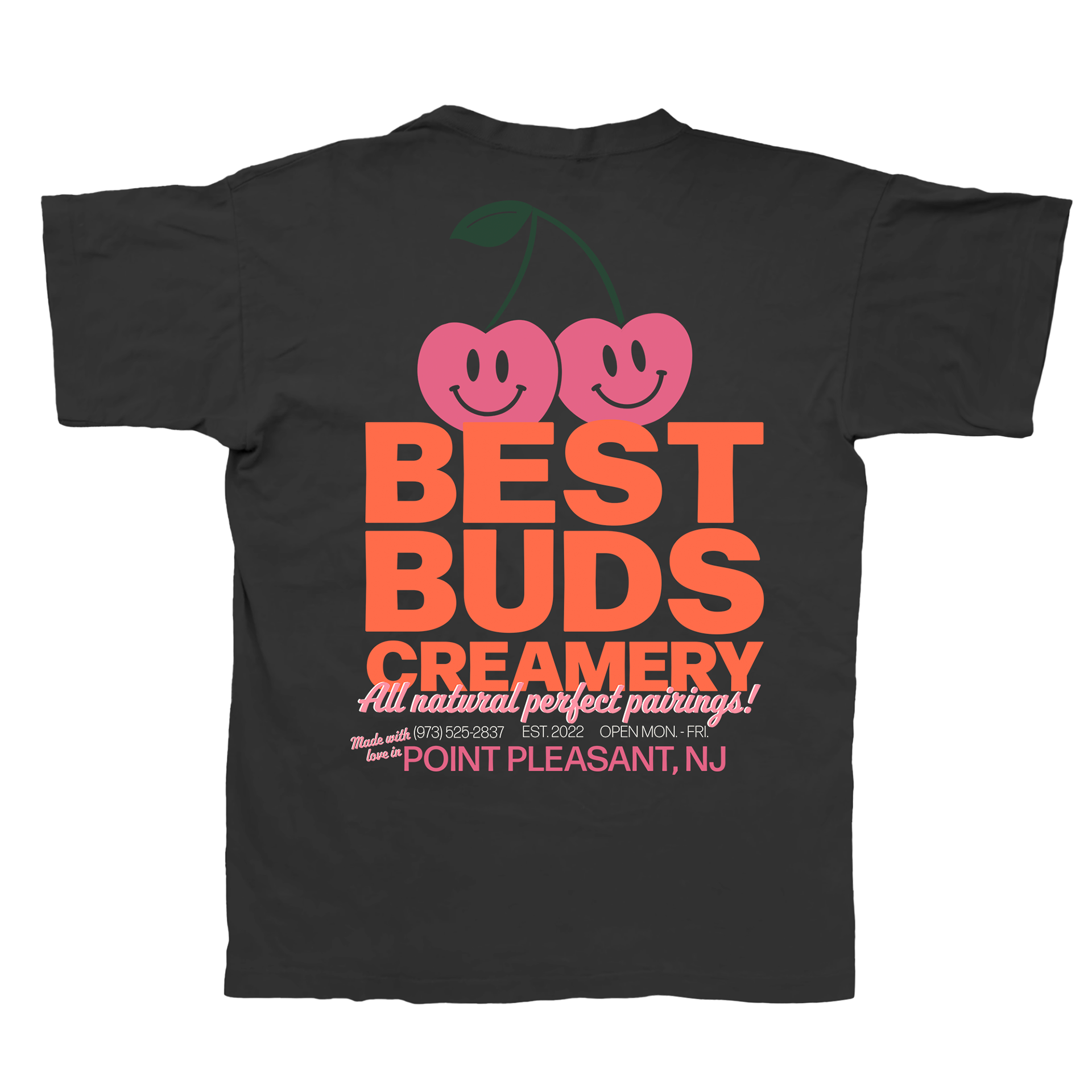 Best Buds Creamery T Shirt (Back)