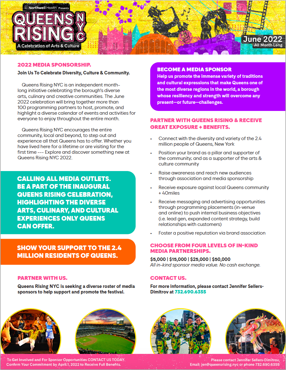 Media Sponsorship One-Sheet