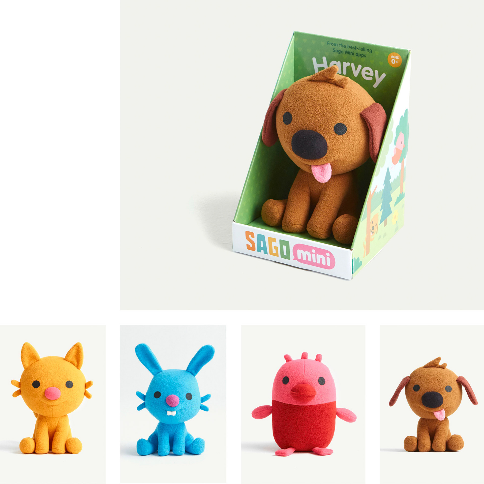Plush toy design of Sago Mini characters - for Sago Sago