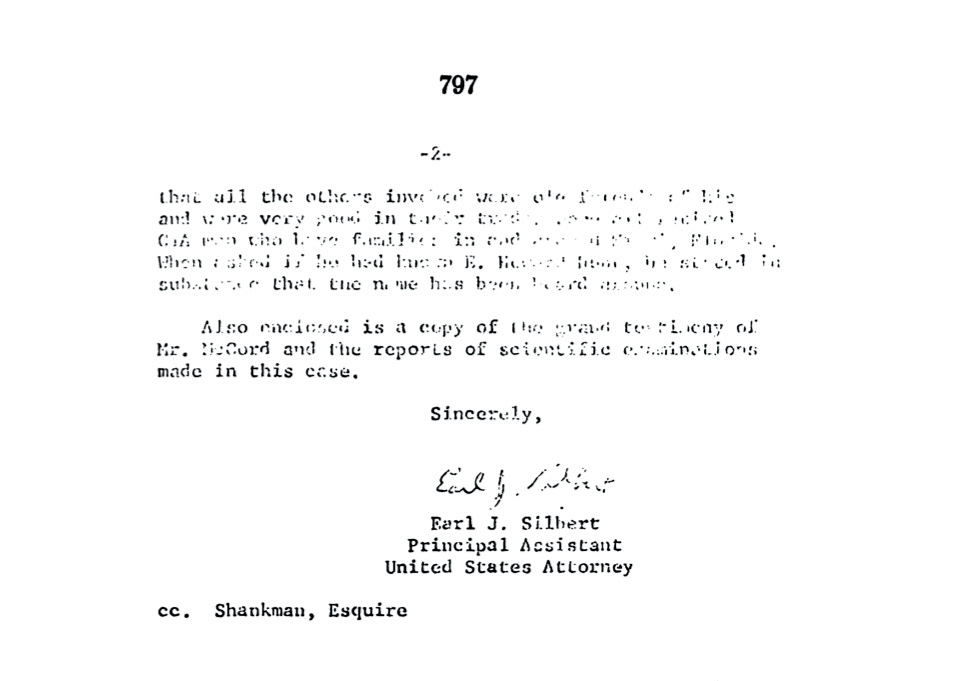 Silbert letter to Alch, 20 November 1972