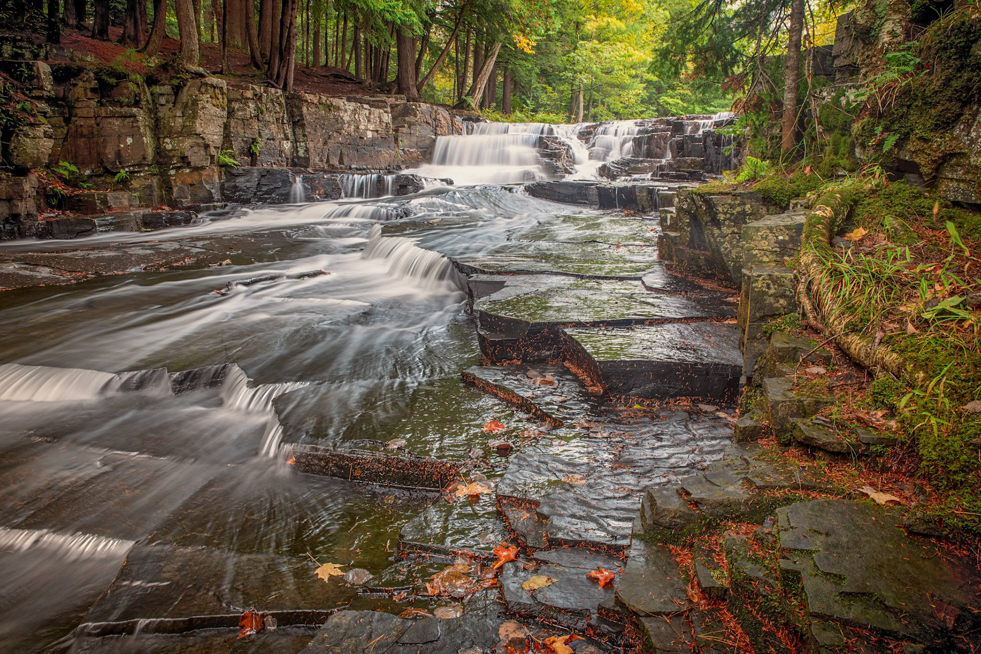 Quartzite Falls on the Slate River.
