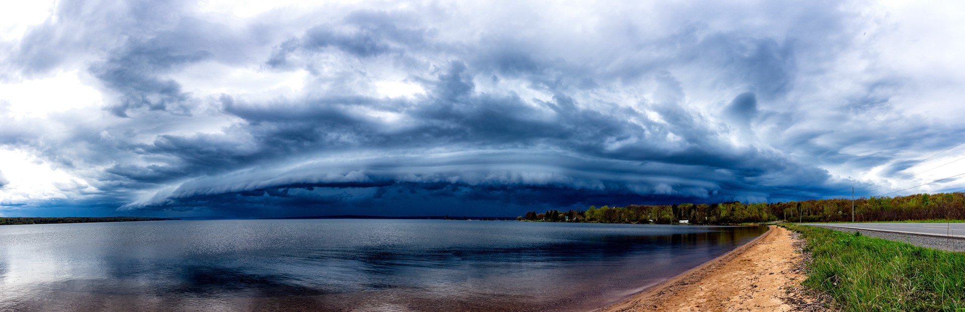 Runner up for day 148:365: Crossing off another bucket list item on this trip was watching a storm come across lake superior.