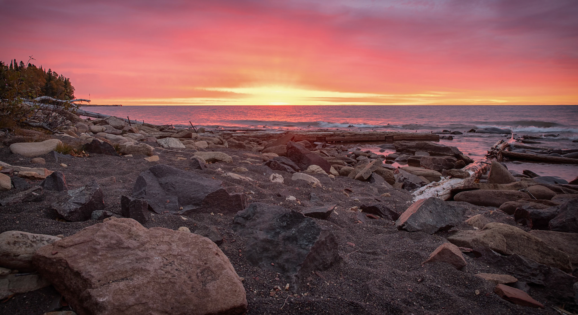 A Fiery Sky: Capturing the brief sunrise in my favorite spot, the Tobaco River Park.