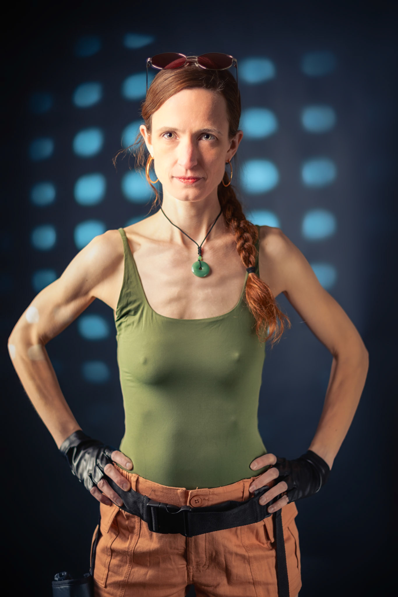 Lara Croft: Mission Focus - Calm, steady, and already three steps ahead. This take on Lara Croft leans into control over chaos, less action, more intent. Clean lighting, subtle background texture, and a pose that says the job’s already done.