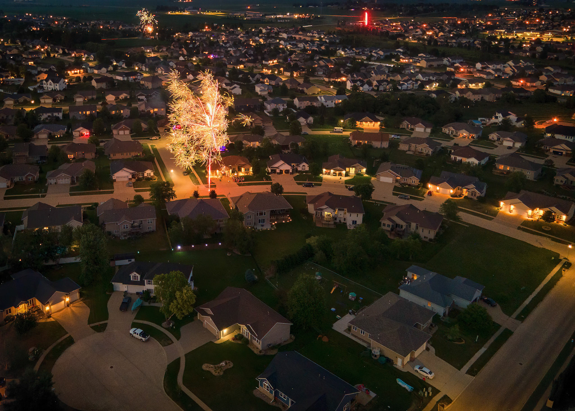 Suburban Fireworks