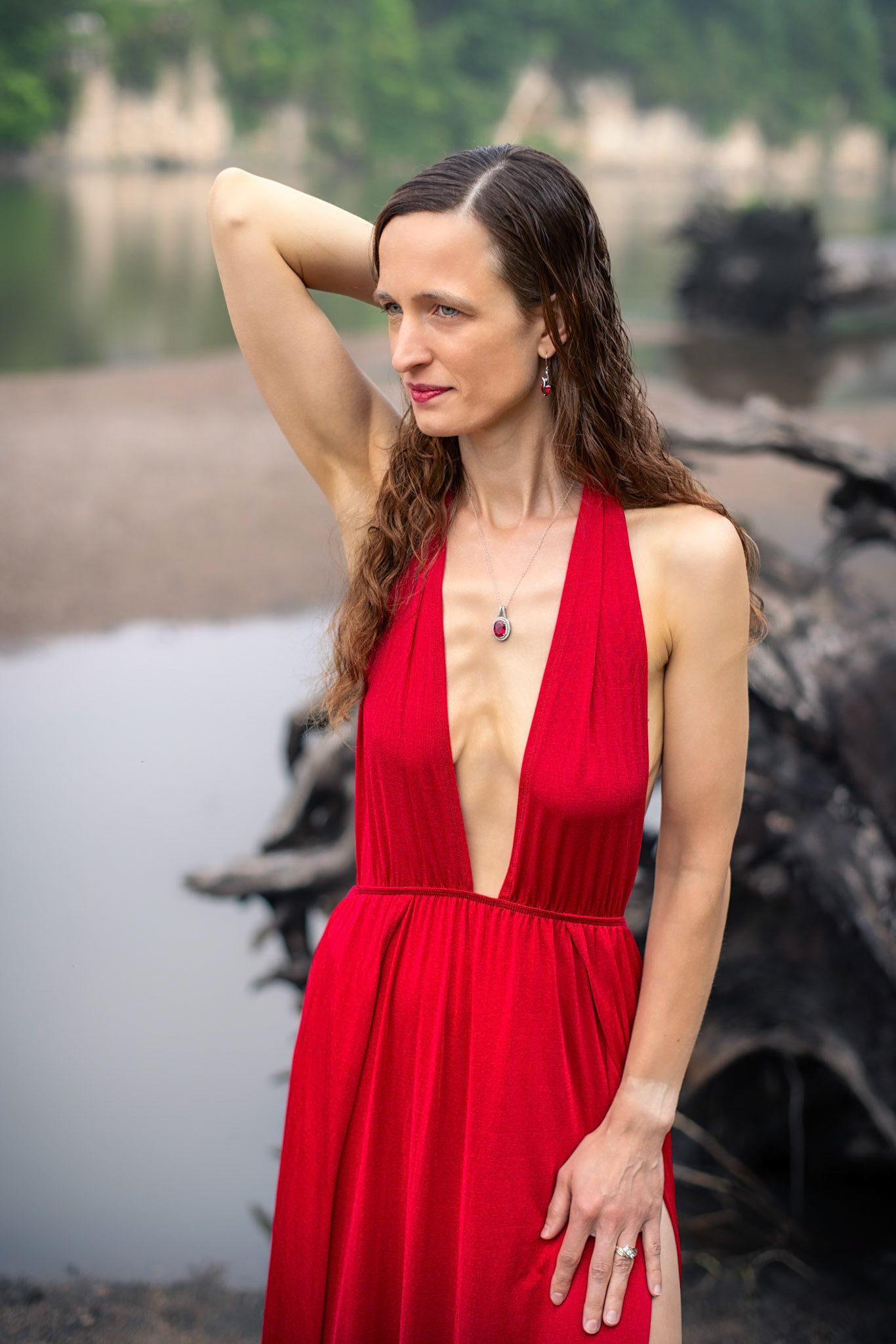 Serene Nature and Red - The Art of the Reveal: Perfectly composed and intentionally daring. Why follow the trail when you can be the view?