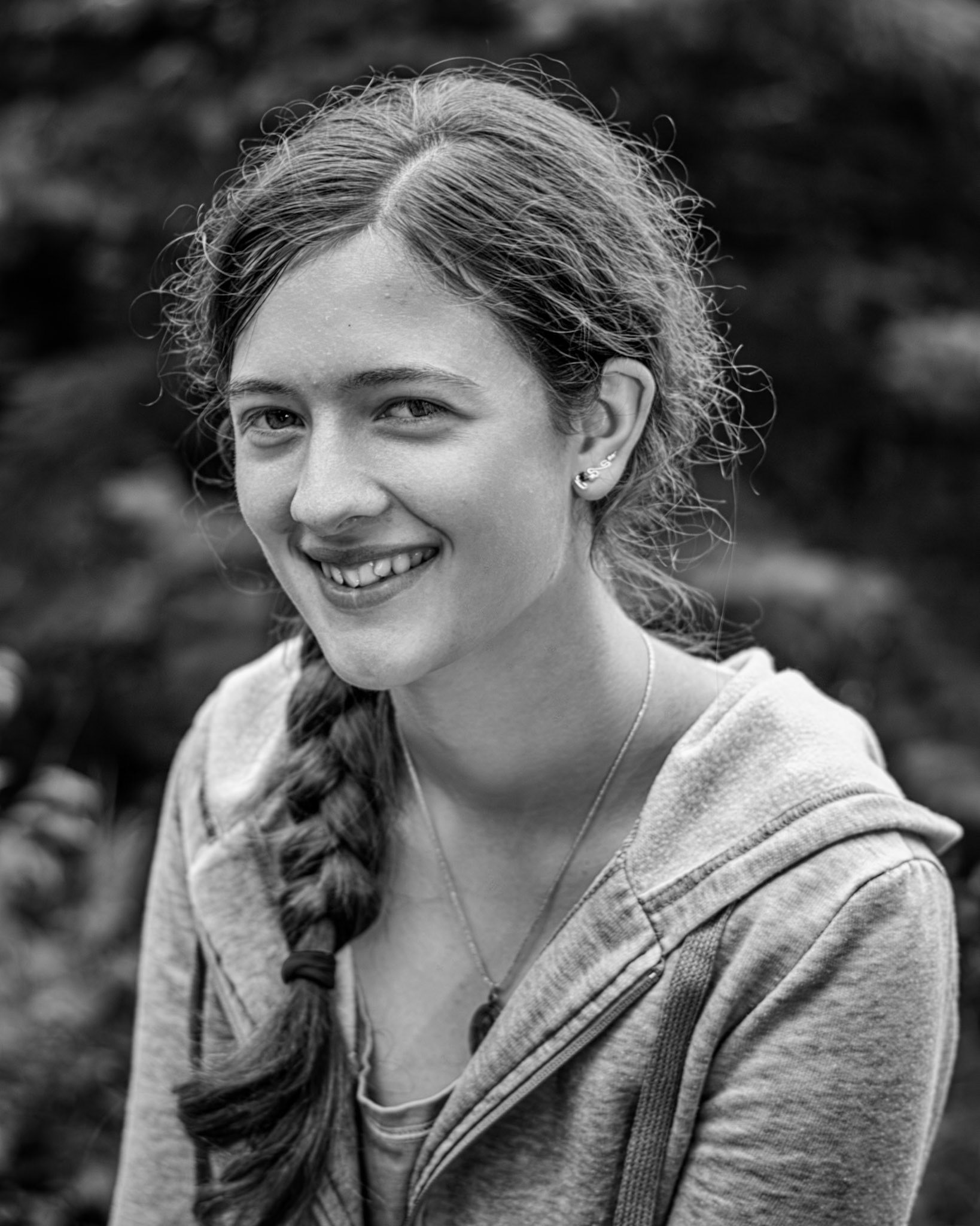 Woman of the Woods - Elsa (B&amp;W): I really struggled with this portrait series, as Elsa is much more at home in the woods than in front of the camera. I decided to embrace that aspect, and re-edited these to be monochrome to highlight that rugged quality.
