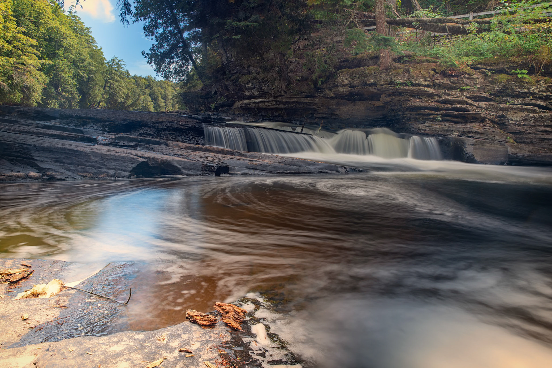 Presque Isle River Falls