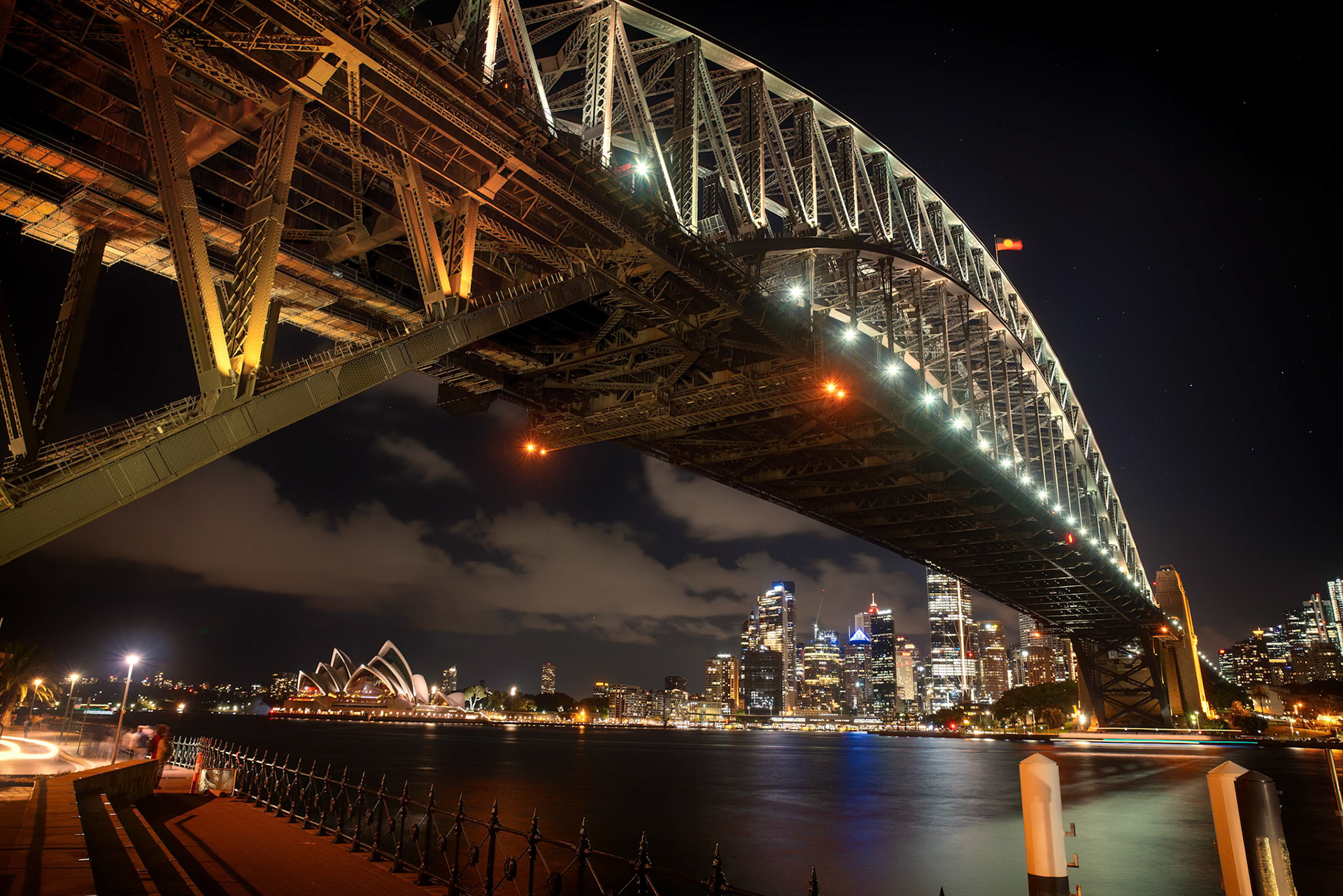 Saturday Night Lights - Last Saturday in Sydney, stopping along to take night shots of the bridge and opera house.